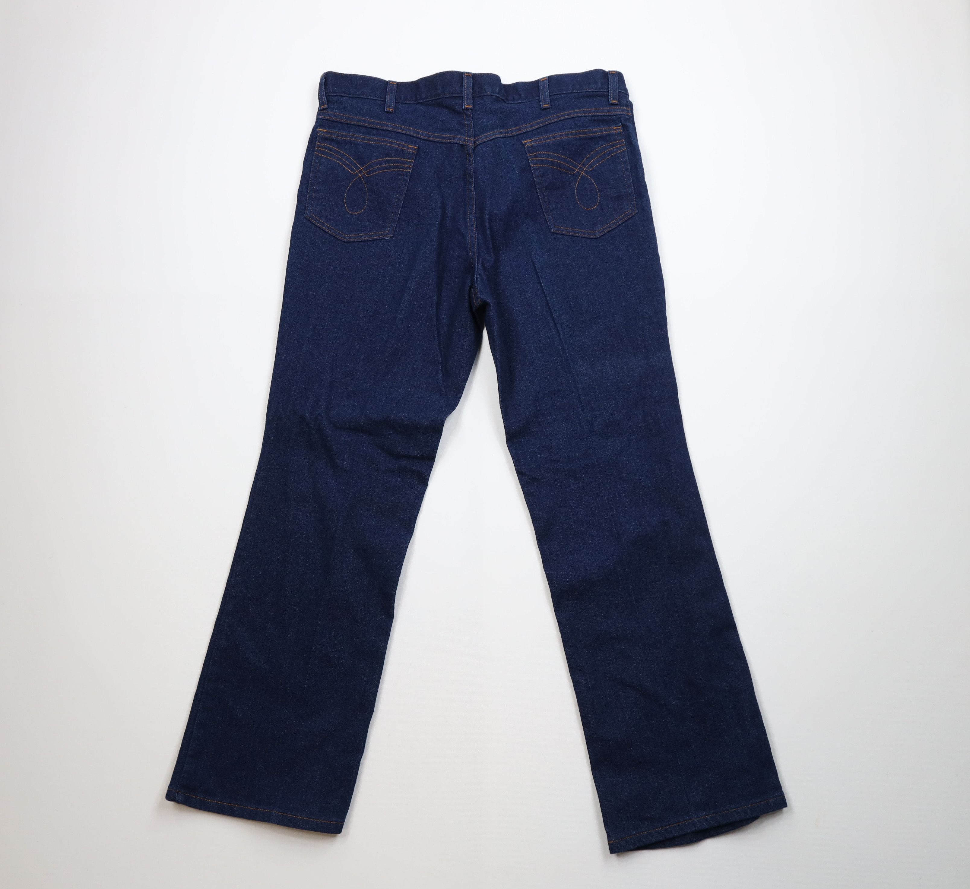 Vintage Vintage 90s Streetwear Stretch Flared Denim Jeans Blue Size US 36 / EU 52 - 8 Thumbnail