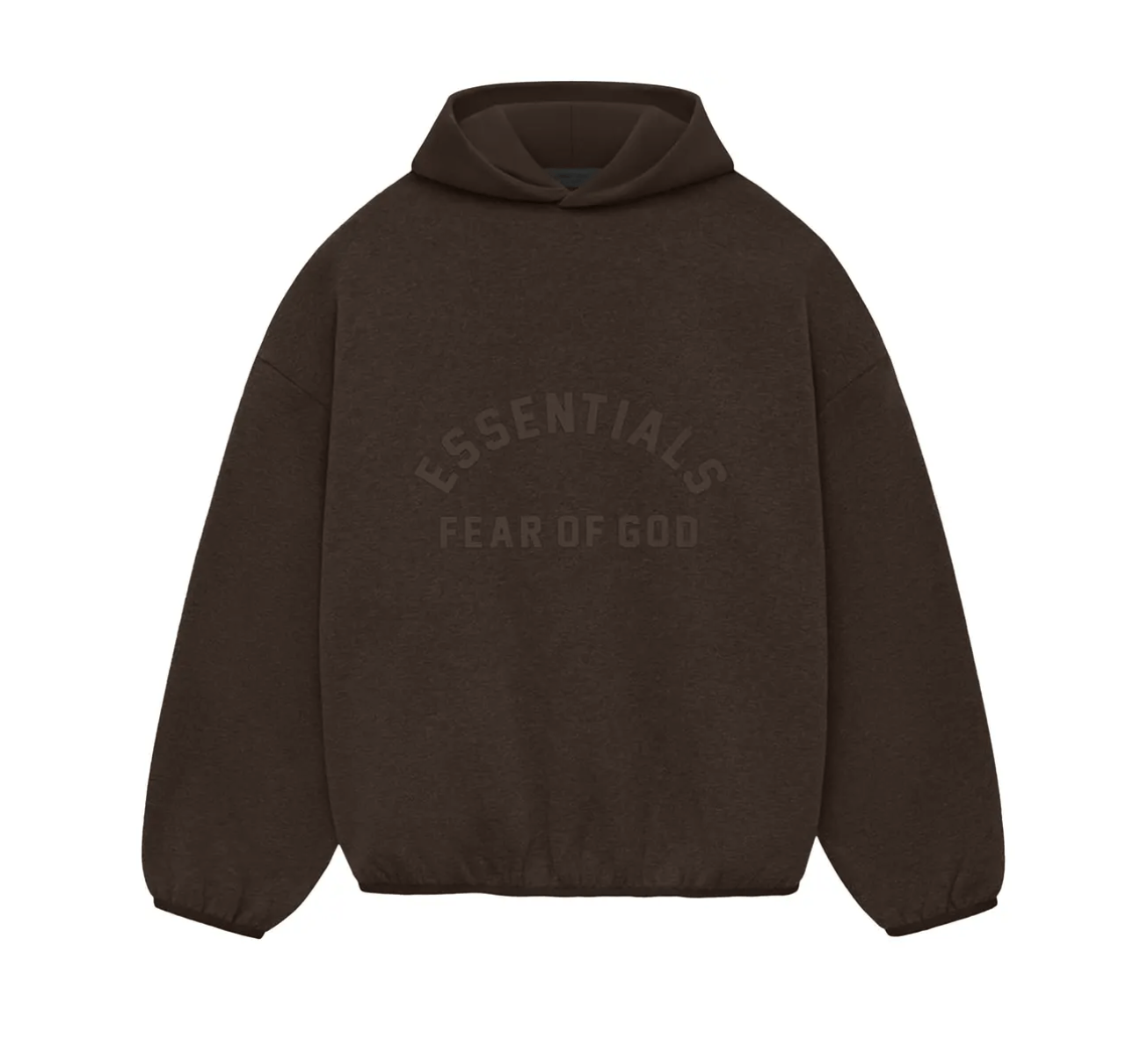 Fear of God FOG Essentials Nylon Fleece Hoodie Heather Wood/Wood (XL) Size US XL / EU 56 / 4 - 1 Thumbnail