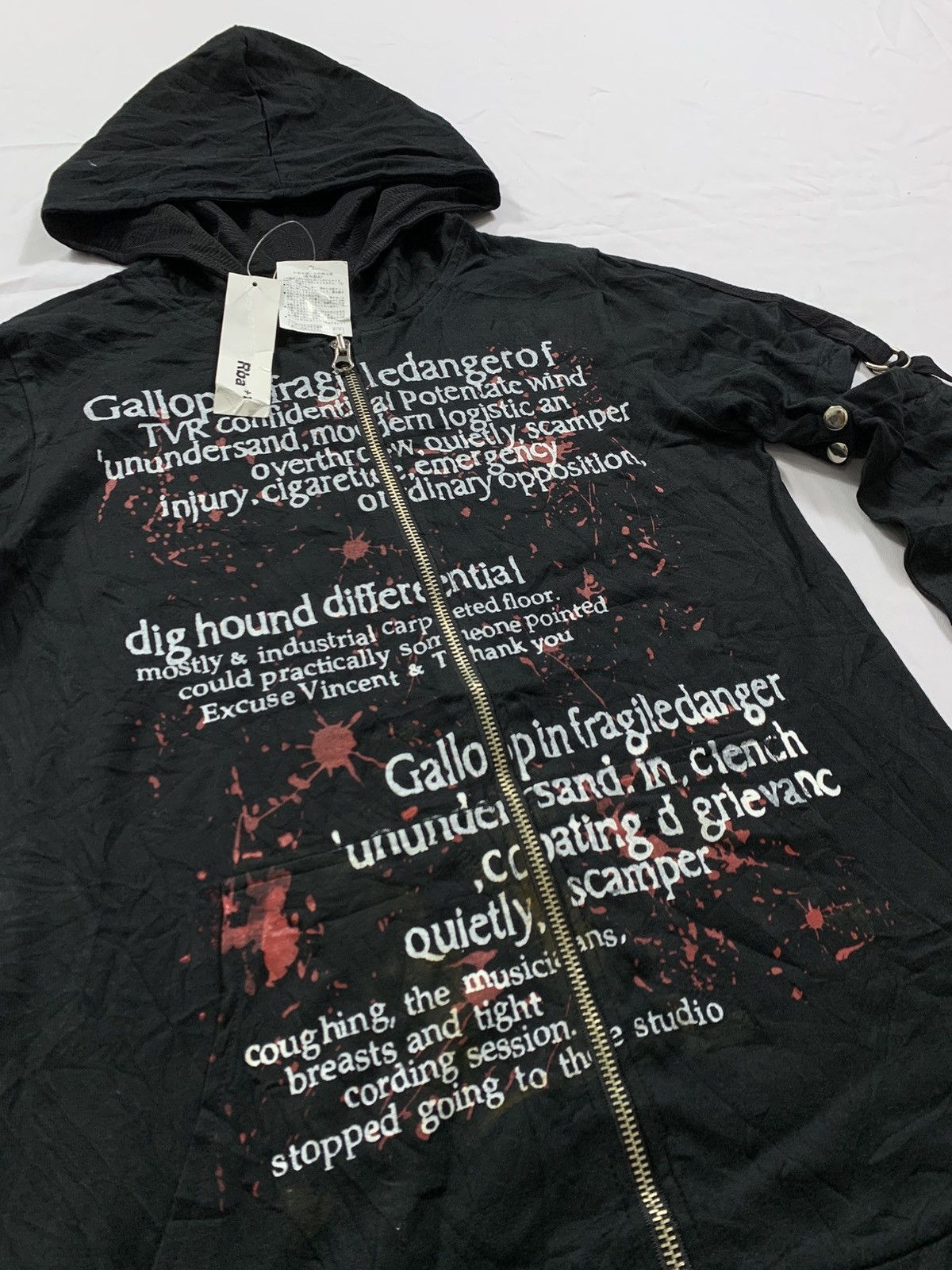 If Six Was Nine JAPAN Rba+1 GOTHIC PUNK GRUNGE ZIP HOODIE IFSIX LGB STYLE Size US M / EU 48-50 / 2 - 3 Thumbnail