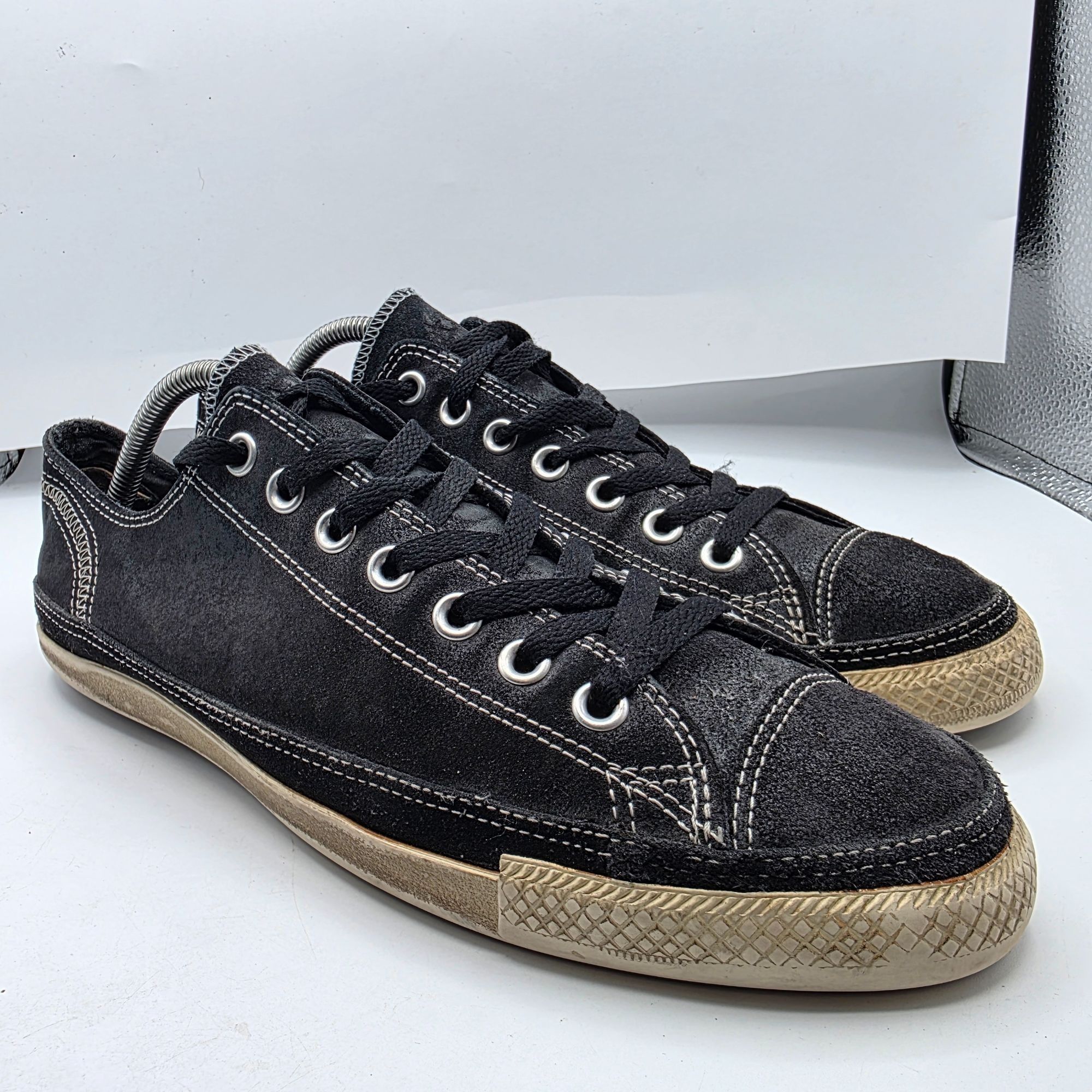 Converse Converse All Star Mens Low Top Sneakers Mens 9 Black Leather Size US 9 / EU 42 - 1 Thumbnail