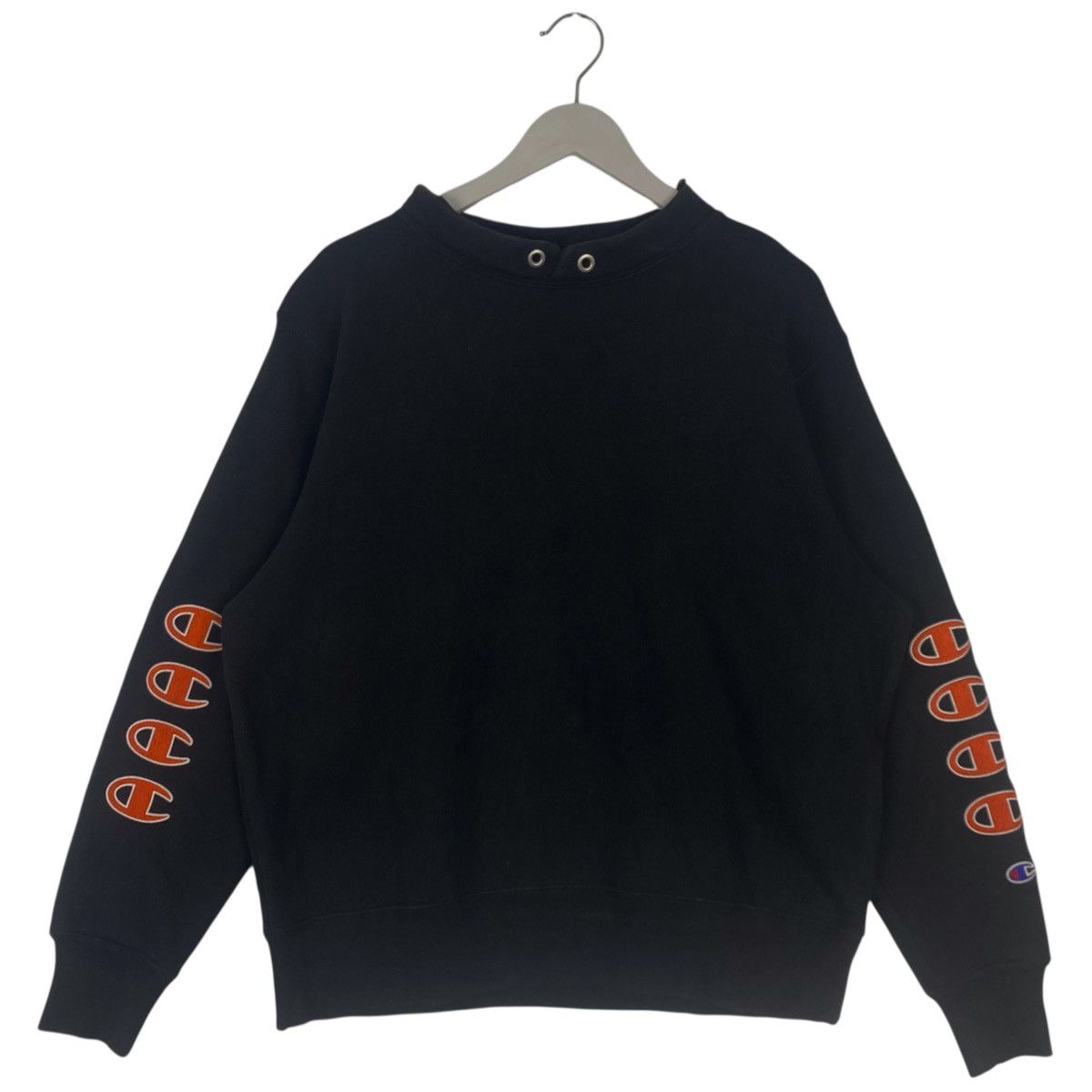 Other Vintage 90s Champion Crewneck Sweatshirt Black Made In USA Size US M / EU 48-50 / 2 - 1 Thumbnail