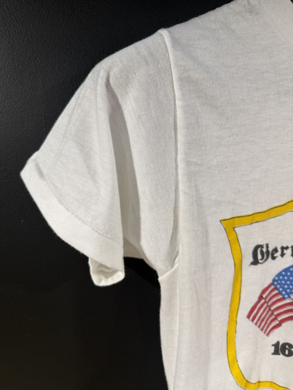 Vintage 1983 Vintage German Americans Single Stitch Soft Thin Tee S Size US S / EU 44-46 / 1 - 4 Thumbnail