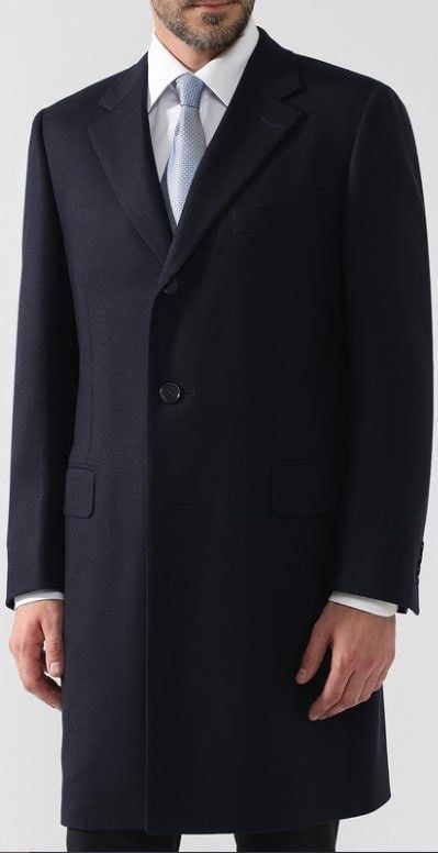 Canali Canali Italy Design 57110 Wool Classic Overcoat Mens Jacket Size US XL / EU 56 / 4 - 3 Thumbnail