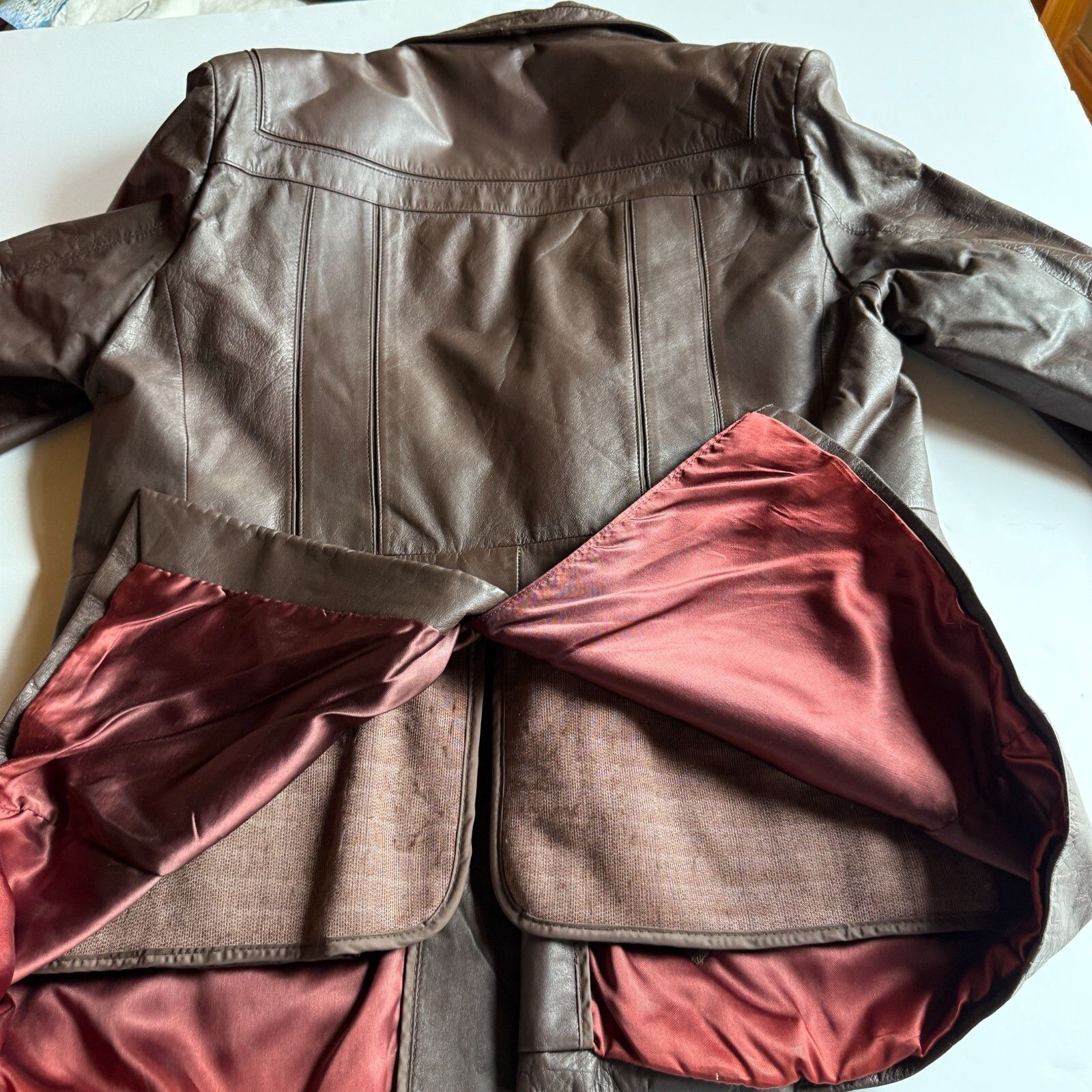 The Leather Shop Vintage Brown Leather Coat by The Leather Warehouse Size 44 Size US L / EU 52-54 / 3 - 9 Thumbnail