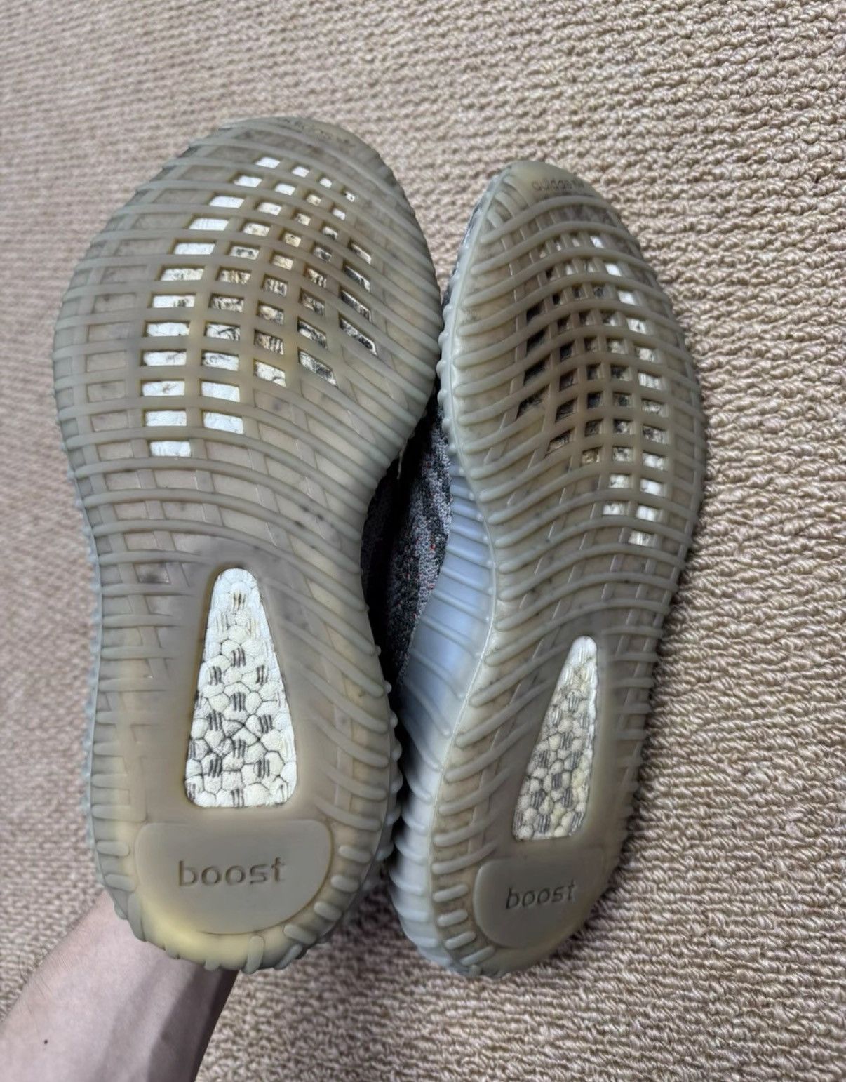 Adidas Adidas Yeezy 350 V2 Grey Orange Static K37 Size US 8.5 / EU 41-42 - 7 Thumbnail