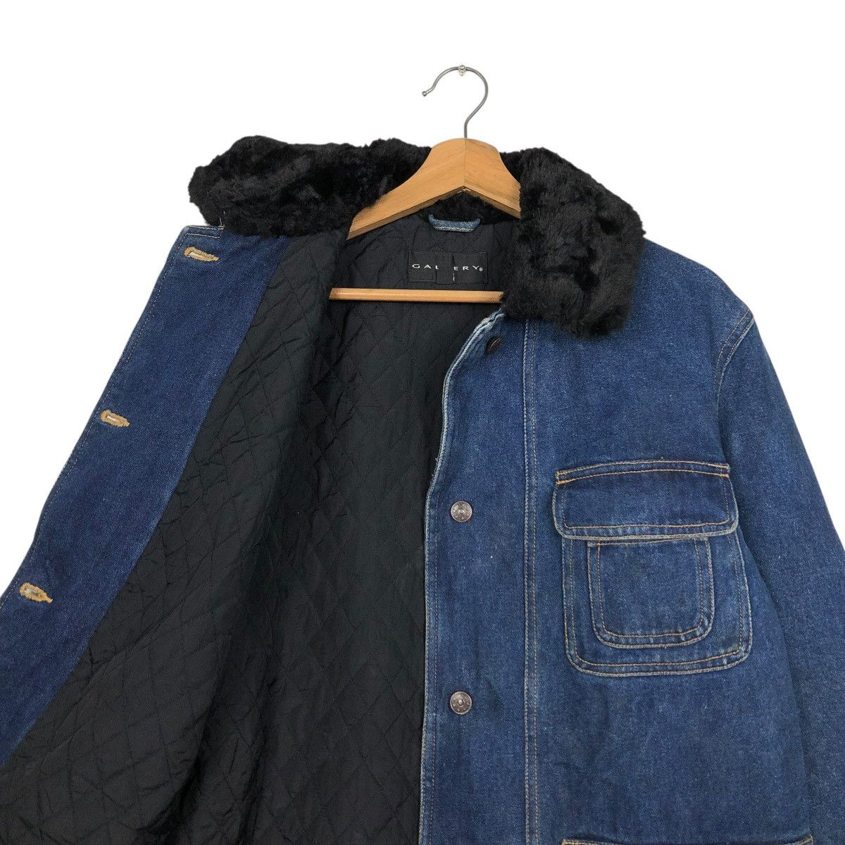 Vintage 🔥VINTAGE CHORE DENIM JACKET GALLERY BLANKET ISSEY MIYAKE Size US S / EU 44-46 / 1 - 14 Thumbnail