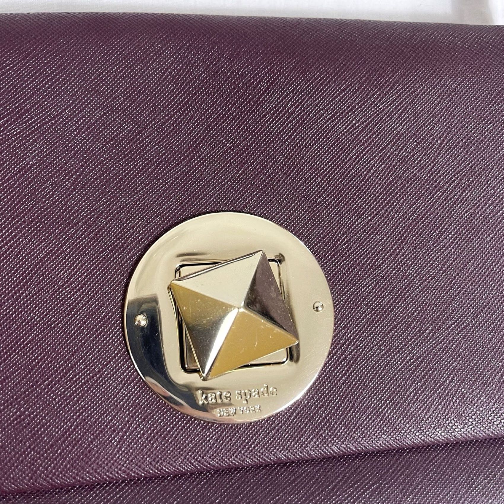 Vintage kate spade new york Newbury Lane Purple Crossbody Leather Bag WKRU3430 Shoulder Small Womens Size ONE SIZE - 4 Thumbnail