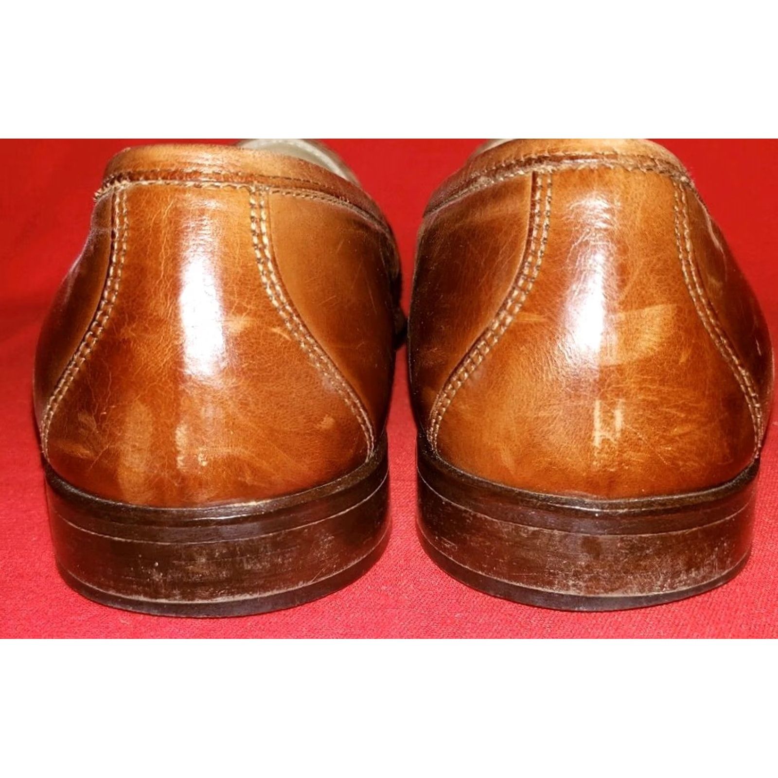 Johnston & Murphy Johnston & Murphy Cellini Men's Loafer Dress Brown 9M Tassels Leather Shoes Size US 9 / EU 42 - 7 Thumbnail