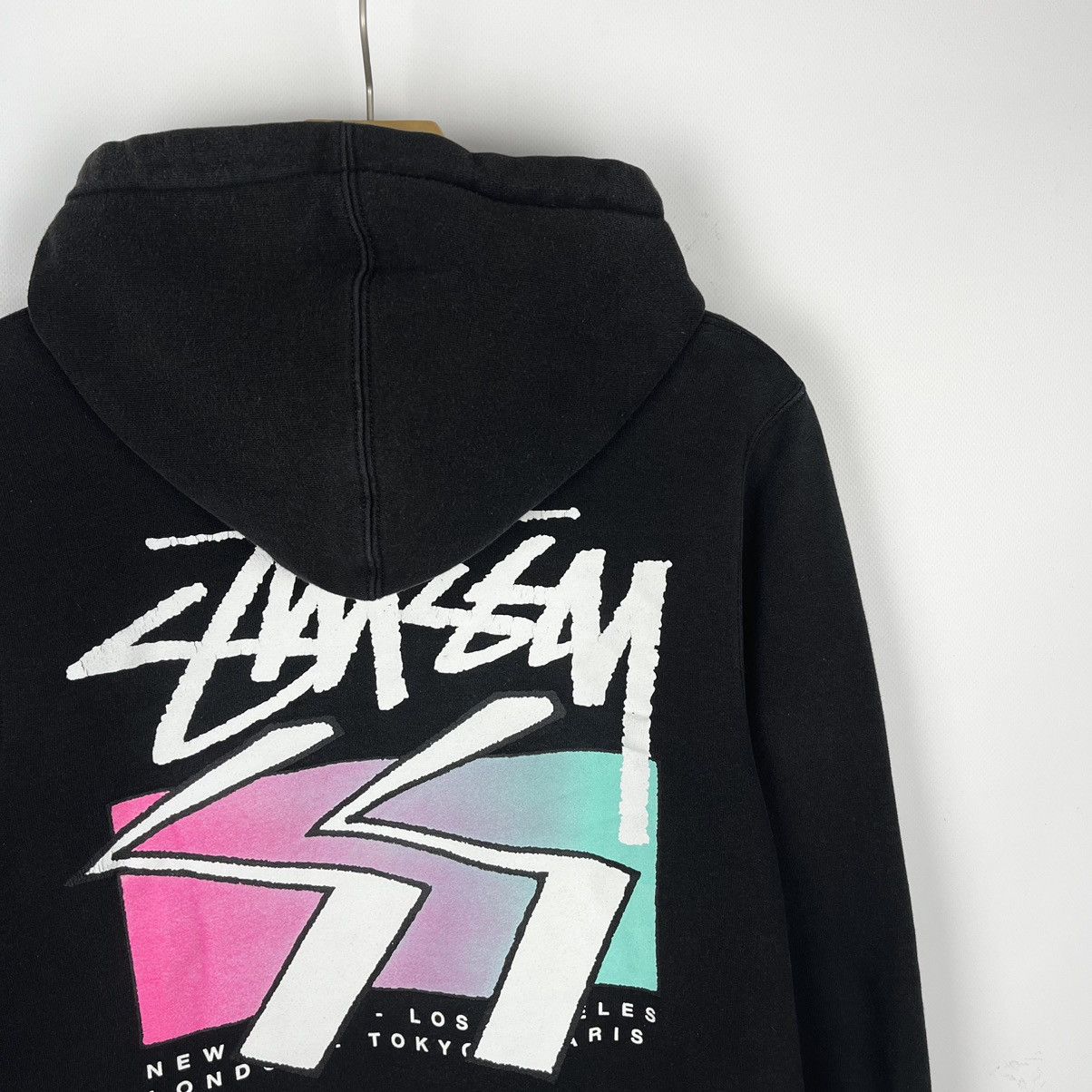 Stussy Vintage Y2K Stussy Big Logo Hoodie Black Size S Size US S / EU 44-46 / 1 - 2 Thumbnail