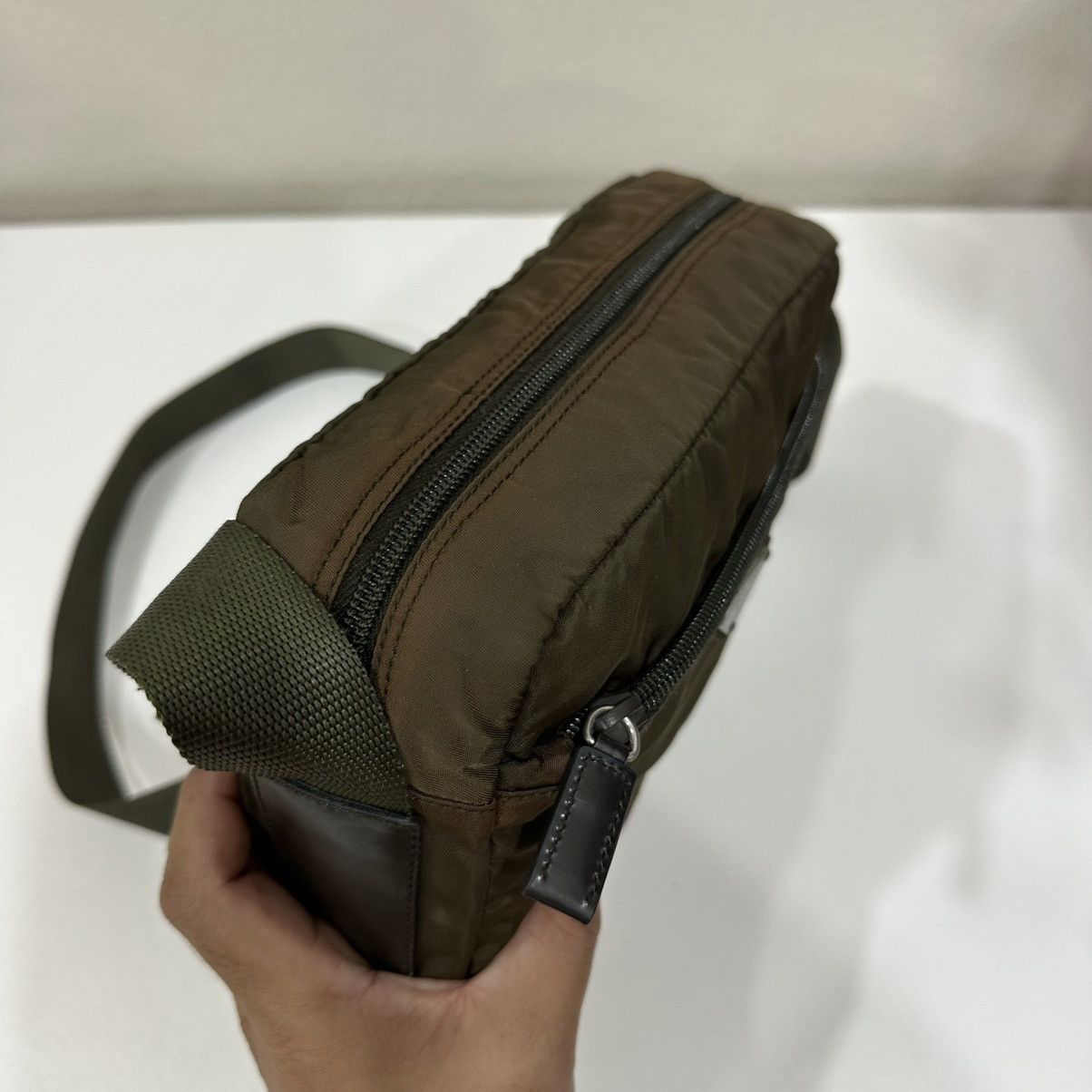 Prada ‼️LASTDROP‼️ PRADA NYLON KHAKI CROSSBODY SHOULDER BAG Size ONE SIZE - 7 Thumbnail