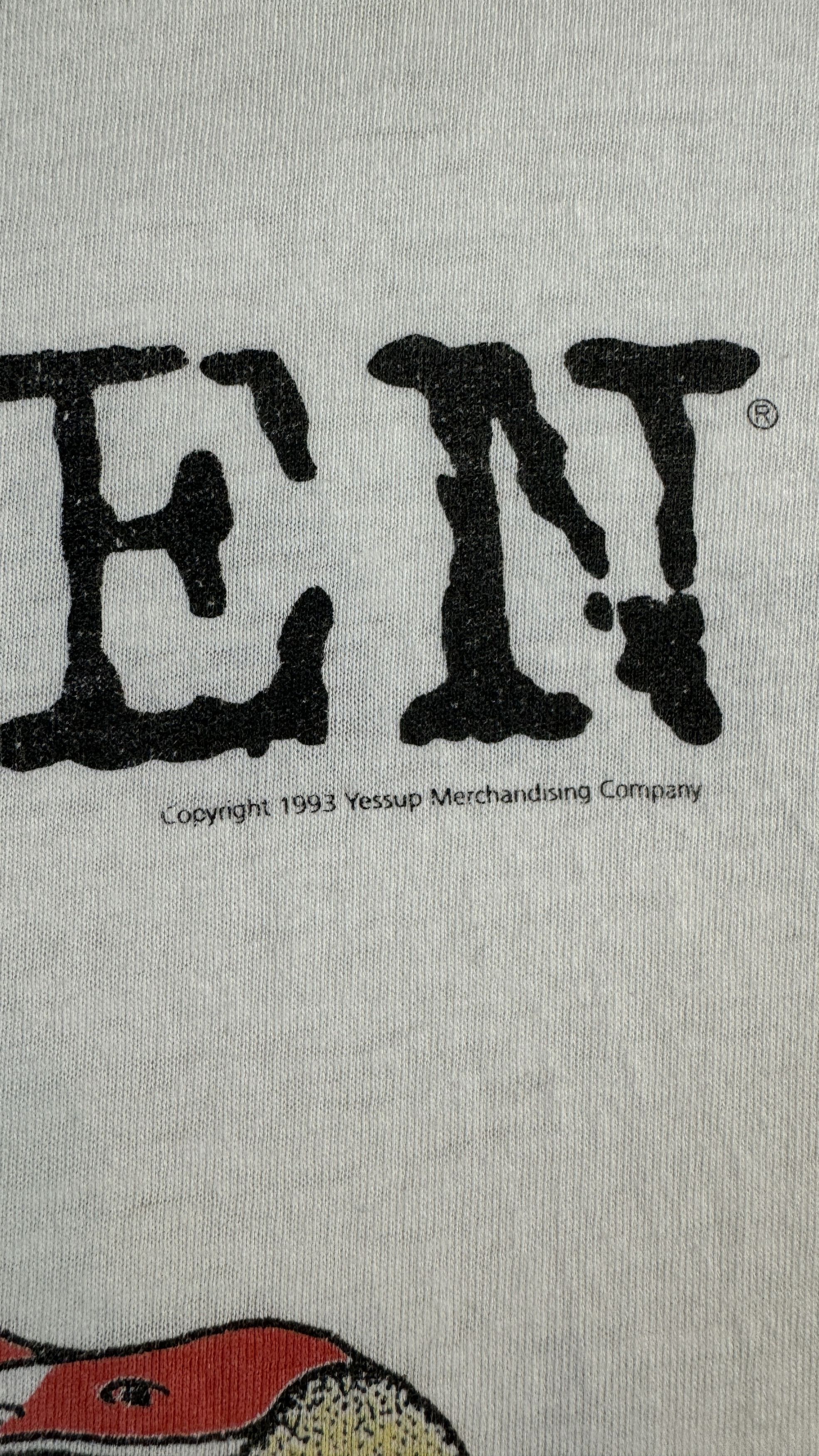 Hanes Rare Van Halen 1993 Tour Shirt Right here right now Size US XL / EU 56 / 4 - 6 Thumbnail