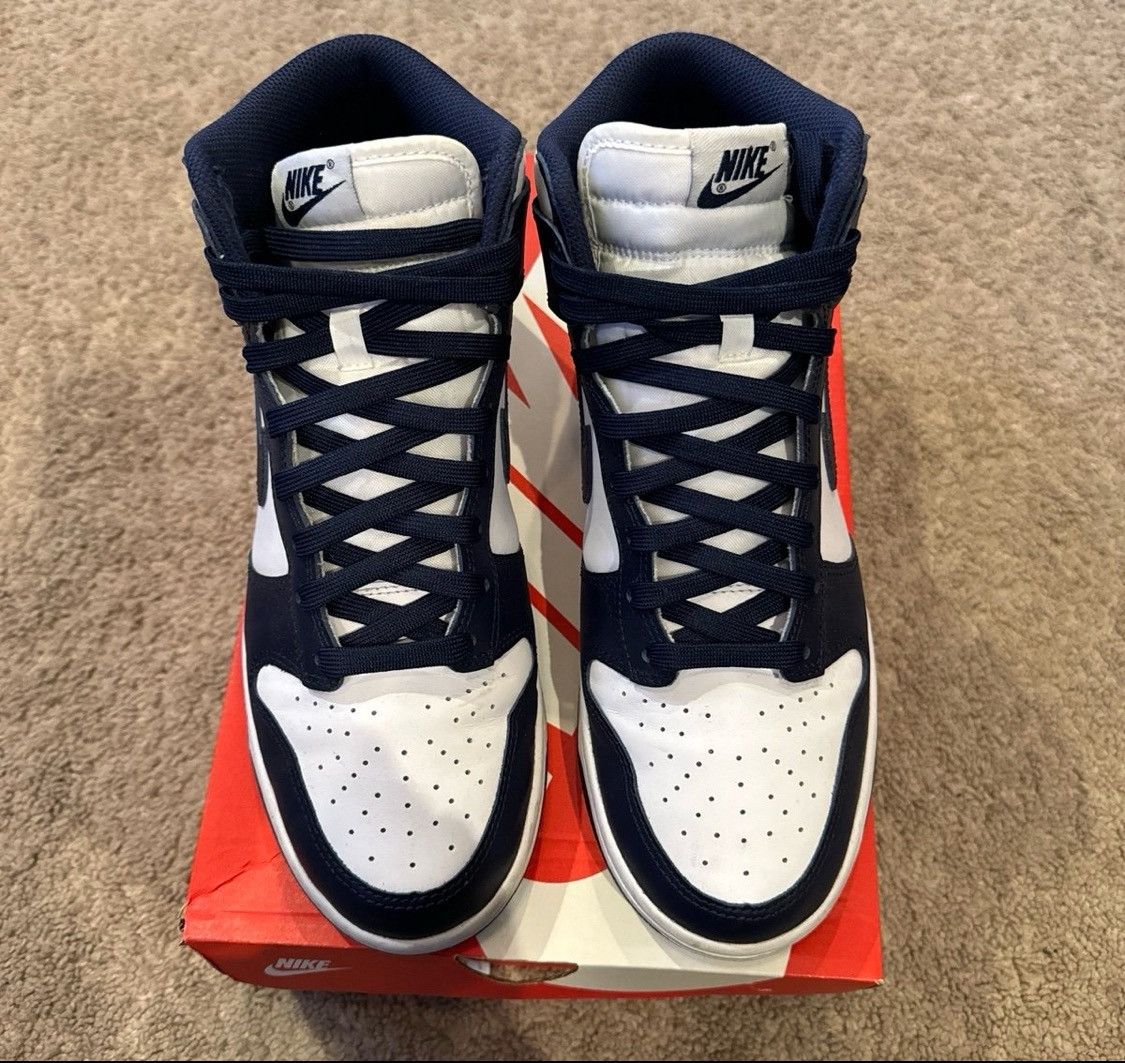 Nike Nike Dunk Hi Retro Championship Navy Size US 9.5 / EU 42-43 - 3 Thumbnail
