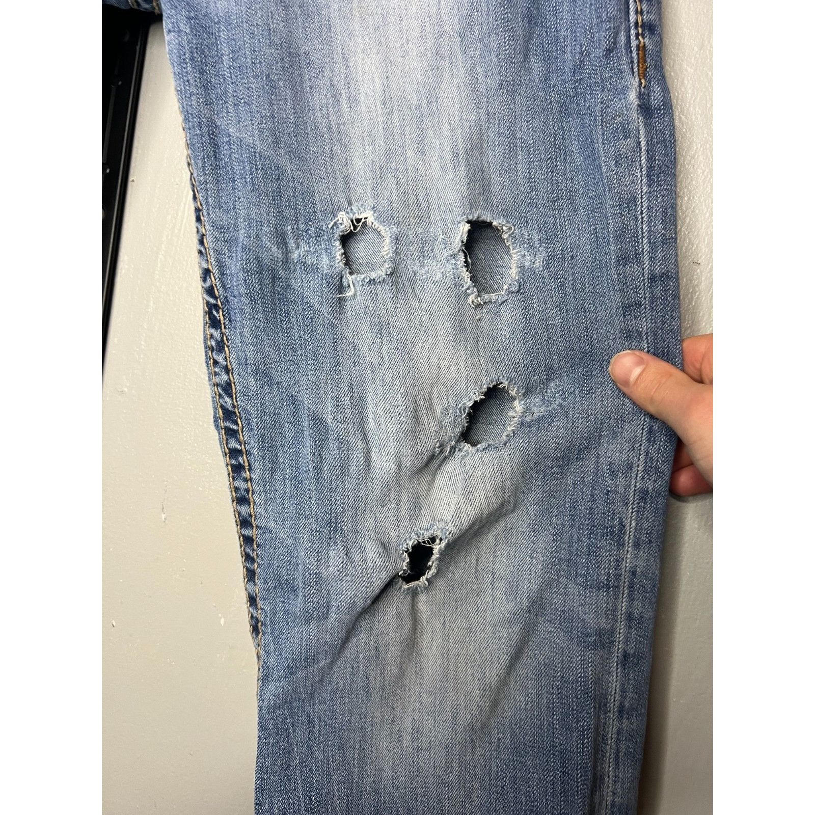 True Religion Vintage True Religion Geno Flap Thrashed Regular Straight Je Size US 30 / EU 46 - 4 Thumbnail