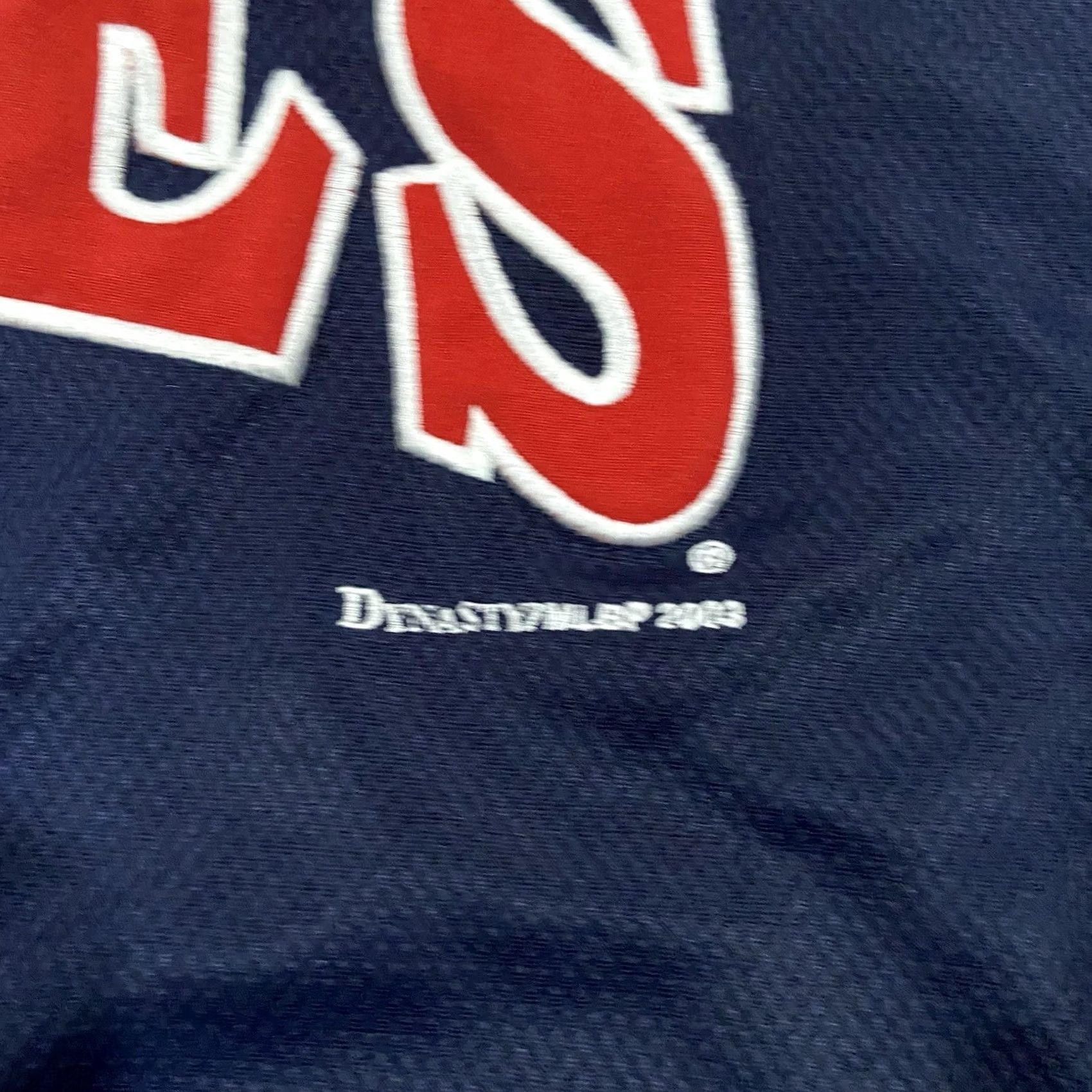 Vintage VINTAGE Dynasty 2XL Short Sleeve Baseball Cut Shirt - 2003 MLB Braves Blue Mens Cold? Size US XXL / EU 58 / 5 - 7 Thumbnail