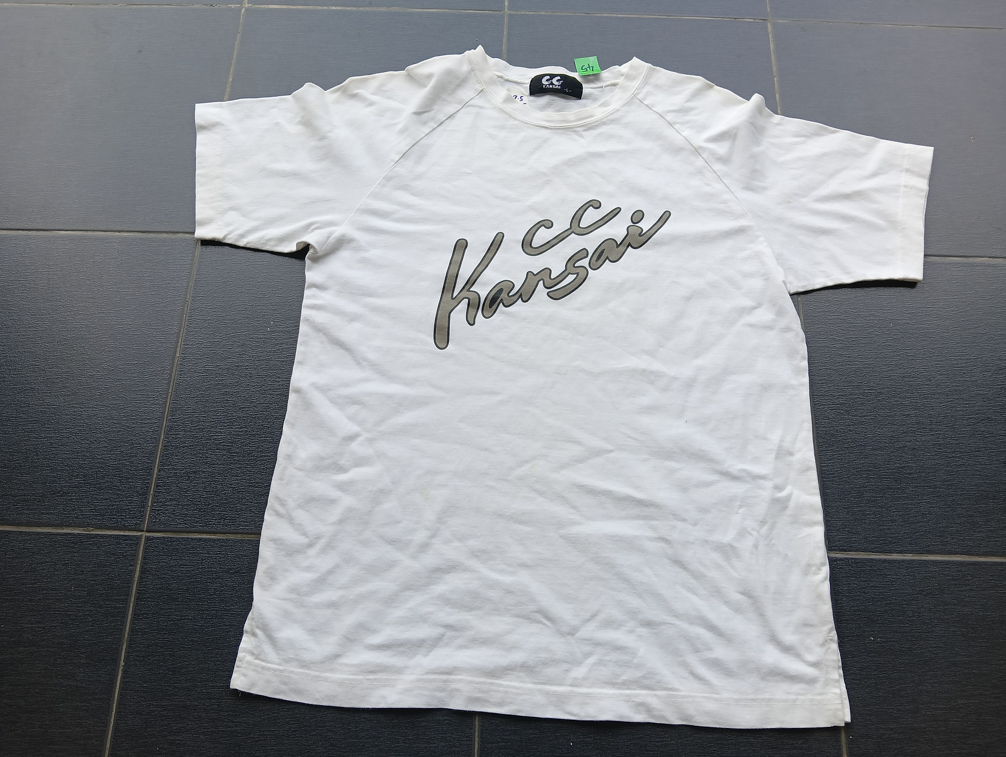 Japanese Brand vintage CC KANSAI BIG LOGO tshirt 90s Size US M / EU 48-50 / 2 - 1 Thumbnail