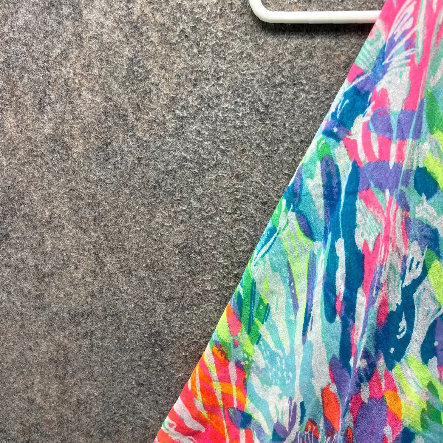 Lilly Pulitzer Lilly Pulitzer Cover Up Women Medium Multicolor Sheer Floral Tassel Trim Boho Size M / US 6-8 / IT 42-44 - 7 Thumbnail