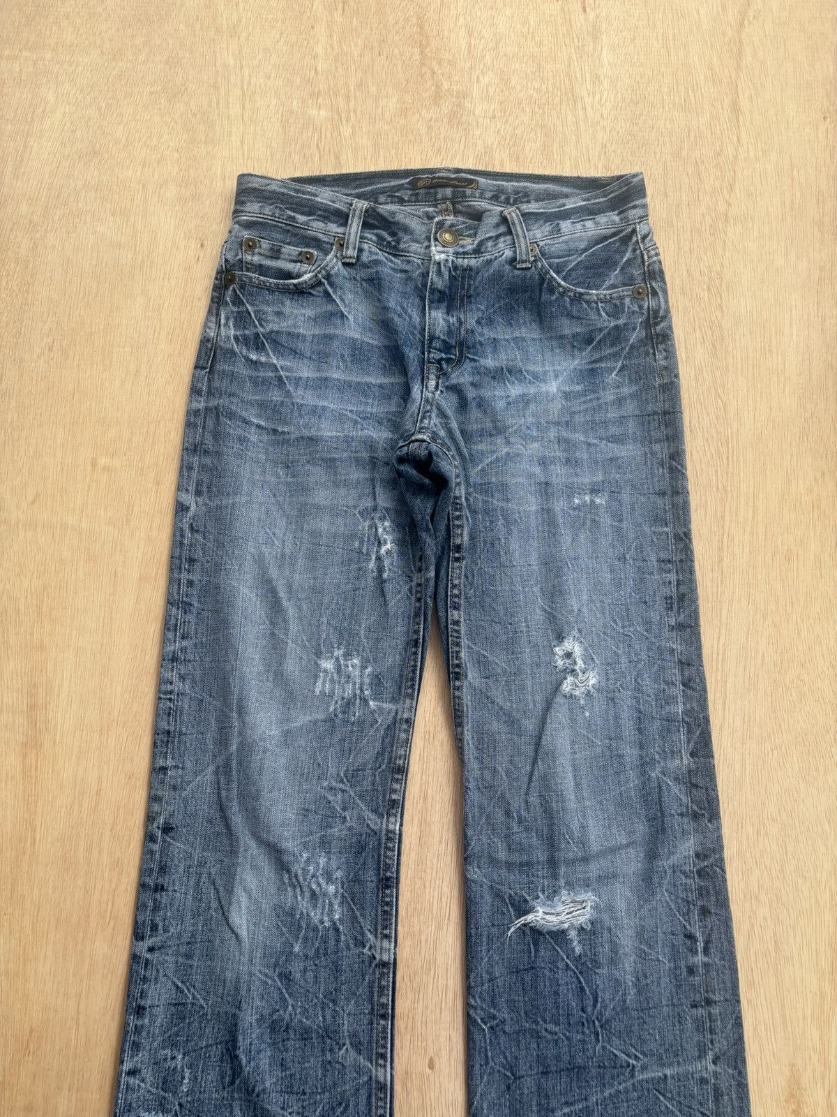 Hysteric Glamour Vintage Distressed Denim Oririn Jeans Grand Mind Size US 29 - 3 Thumbnail
