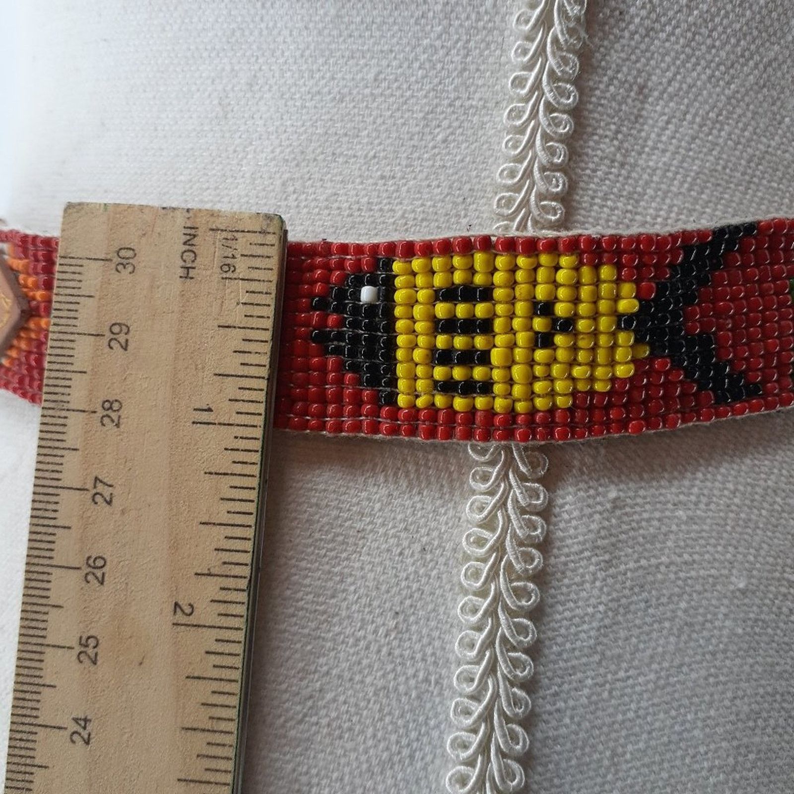Other CDE Women's Beaded Fish Multicolored Belt Leather Boho 28 Size ONE SIZE - 9 Thumbnail