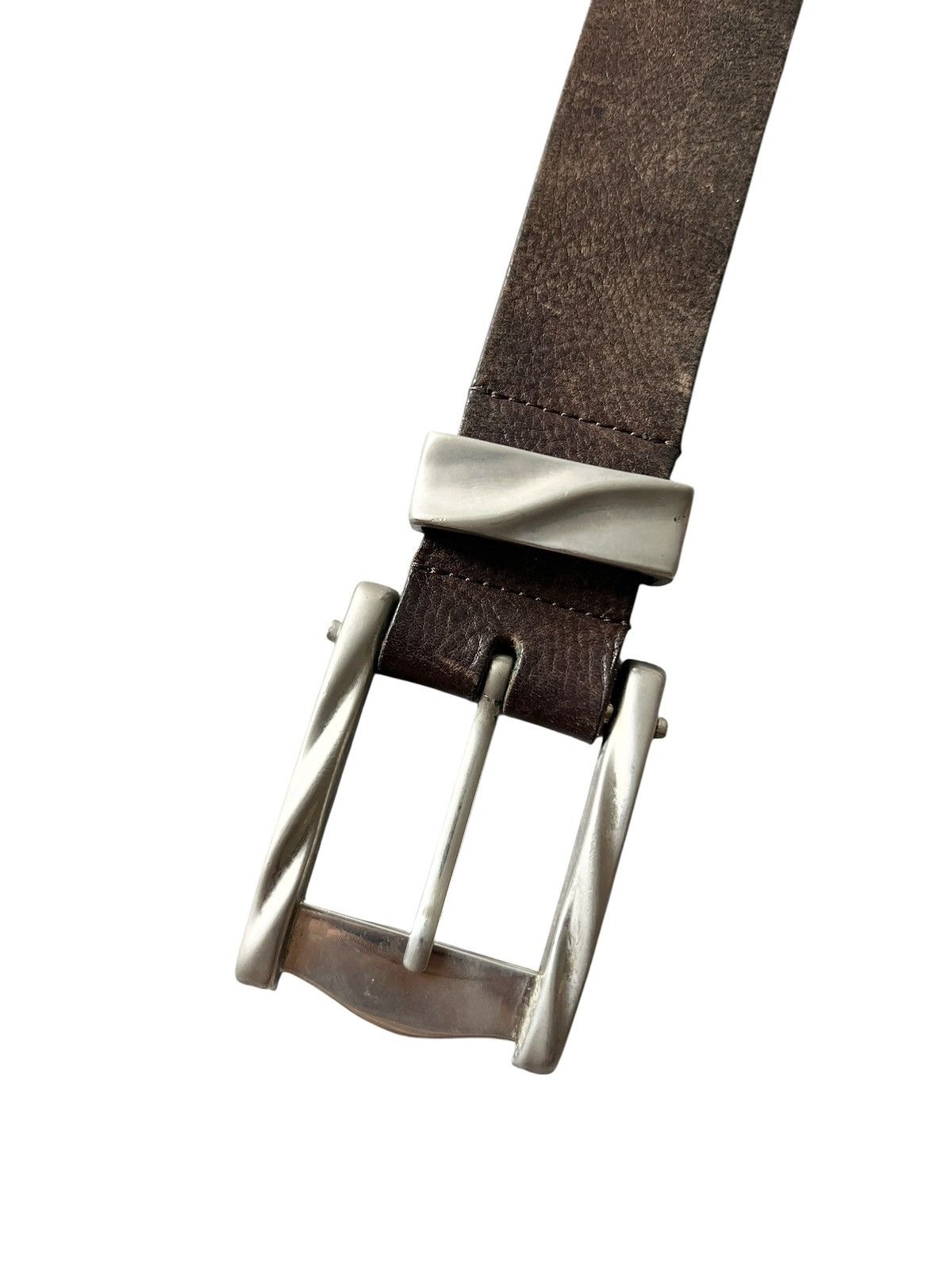 Tornado Mart 2000s Tornado Mart Patina Leather Belt Size 30 - 3 Thumbnail