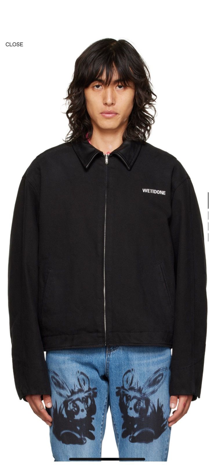 WE11DONE WE11DONE Black Oversized Jacket Size L Size US L / EU 52-54 / 3 - 2 Thumbnail