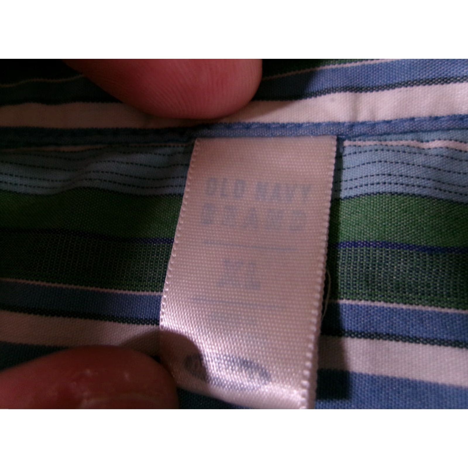 Old Navy OLD NAVY Button-Up Shirt Women XL Green Blue Striped Preppy Y2K Casual Workwear Size XL / US 12-14 / IT 48-50 - 7 Thumbnail