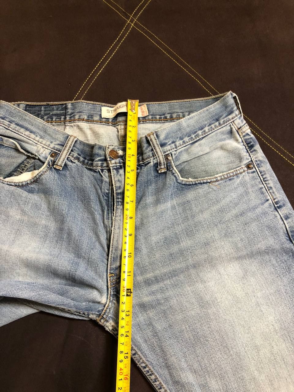 Levi's Levis 505 Button Fly Straight Leg Jeans Med Wash Size US 34 / EU 50 - 13 Thumbnail