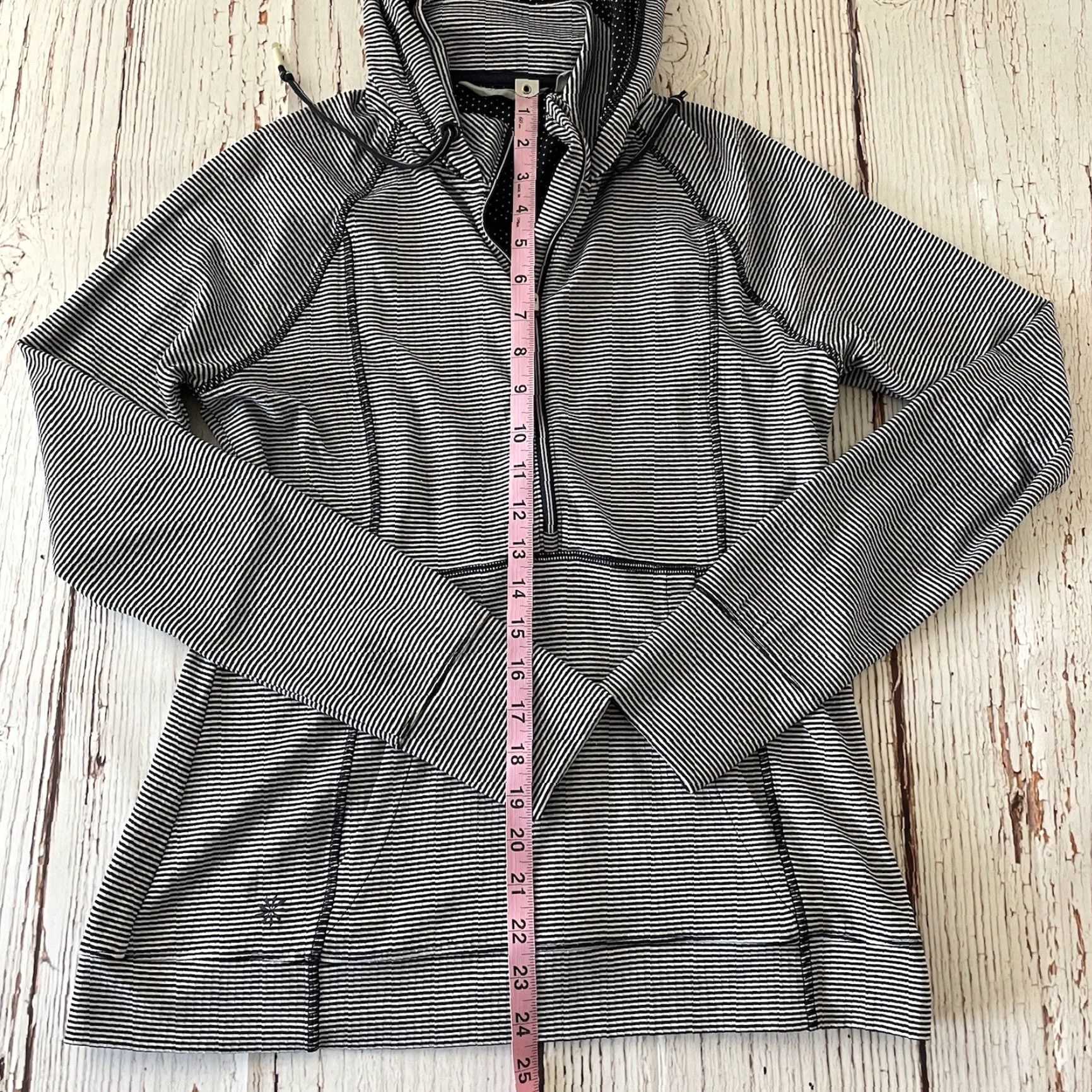 Athleta Athleta Sweatshirt Pullover Hooded Striped Blue Women S Small Activewear Size S / US 4 / IT 40 - 5 Thumbnail
