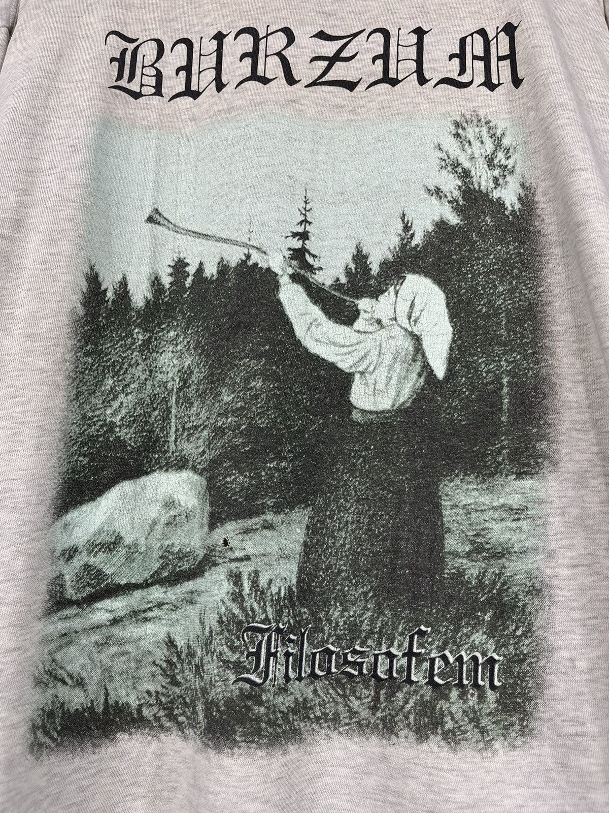 Band Tees × Vintage 1996 Burzum Filosofem Vintage Black Metal Mayhem Longsleev Size US XL / EU 56 / 4 - 3 Thumbnail