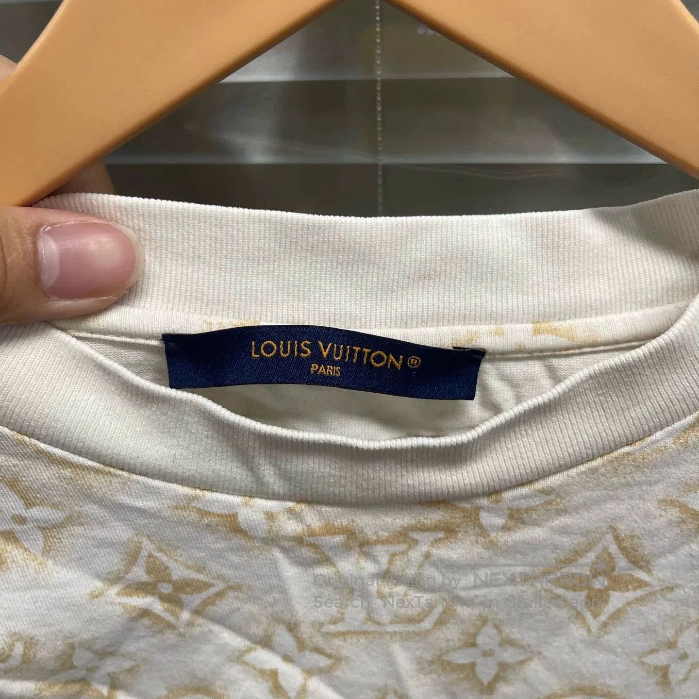 Louis Vuitton Beige Patterned Short-Sleeve Shirt. Size US M / EU 48-50 / 2 - 3 Thumbnail