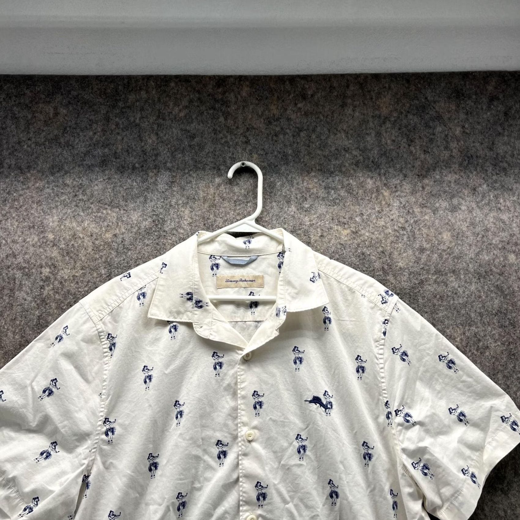 Tommy Bahama Tommy Bahama Shirt Men Large White Casual Button-Down All over Hawaiian Aloha Shirt Size US L / EU 52-54 / 3 - 2 Thumbnail