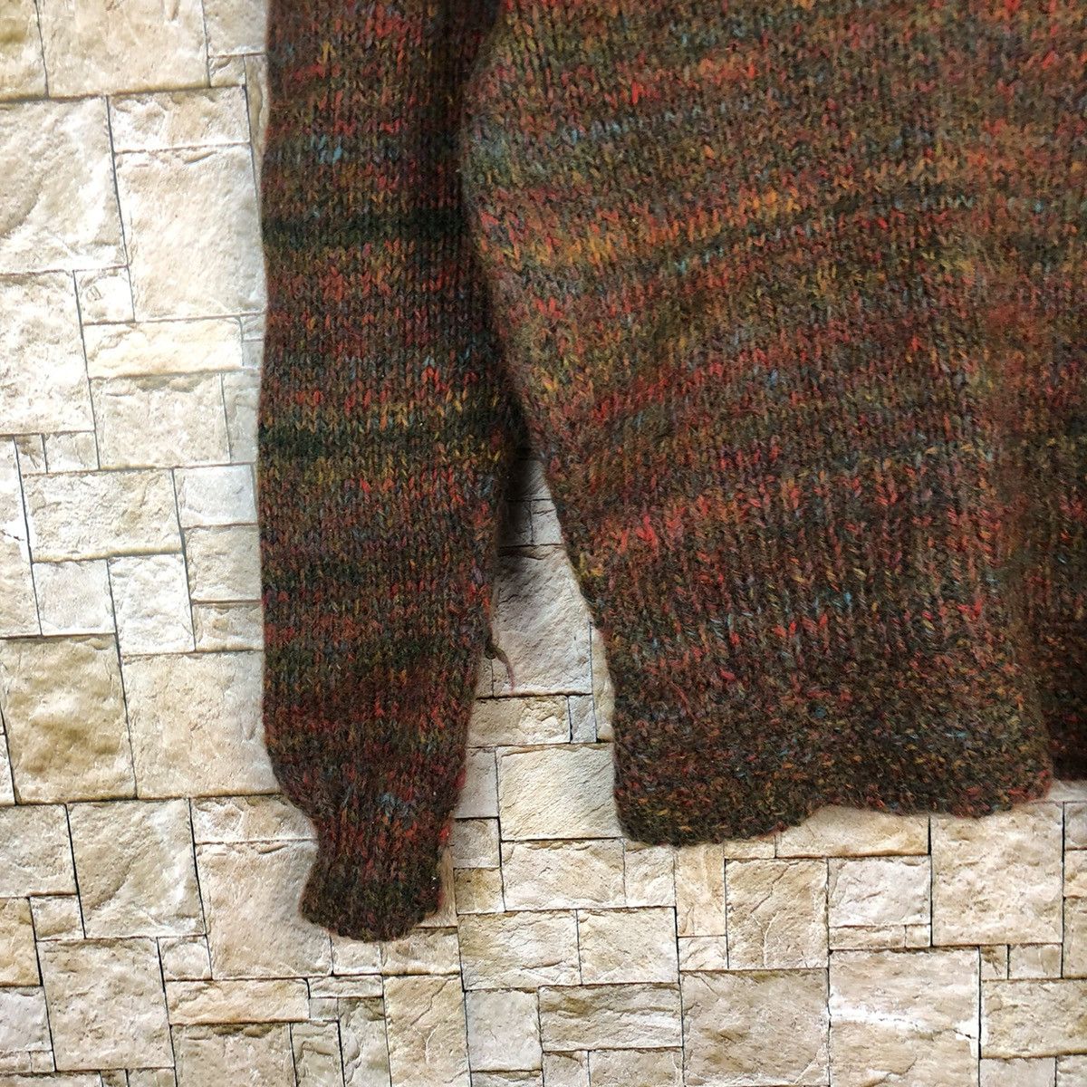 Homespun Knitwear × Japanese Brand × Vintage Japan mohair shaggy vintage Brown Knitwear #A1068 Size XS / US 0-2 / IT 36-38 - 7 Thumbnail
