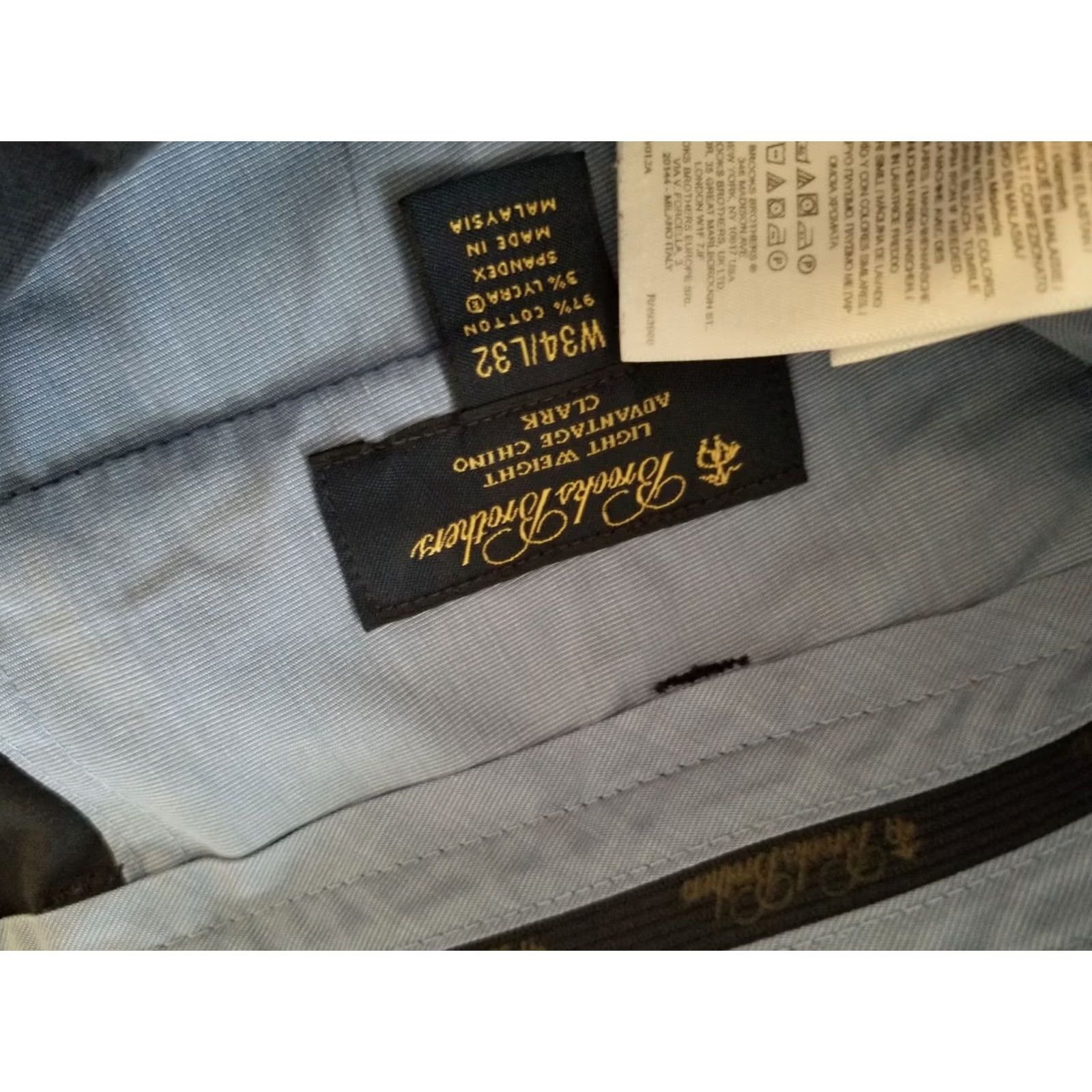Brooks Brothers Brooks Brothers Pants Chino Brooks Brothers Men 34 32 Blue Cotton Dress Slacks 34x32 34x31 Mens Size US 34 / EU 50 - 4 Thumbnail