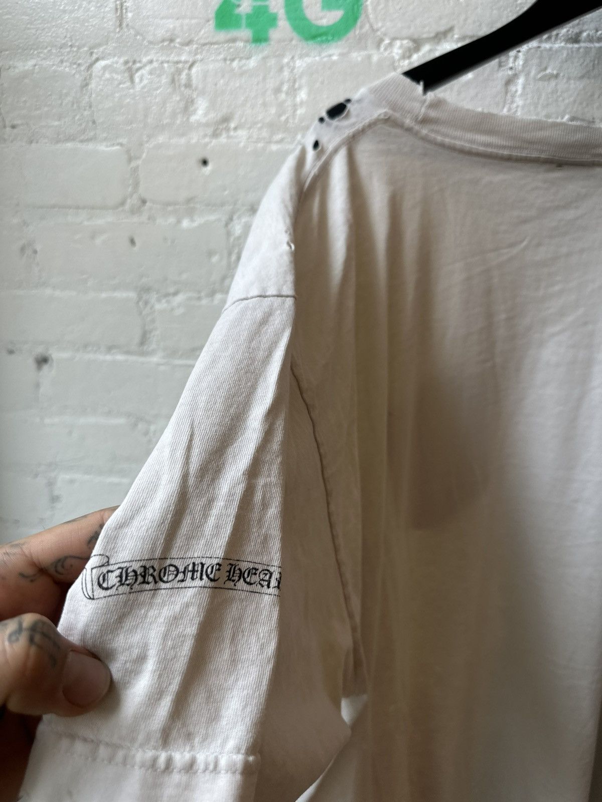 Chrome Hearts CHROME HEARTS 2XL THRASHED XXL SHIRT Size US XXL / EU 58 / 5 - 8 Thumbnail