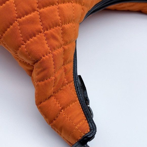 Bally Vintage Bally Orange Quilted Hobo Shoulder Bag Size ONE SIZE - 9 Thumbnail