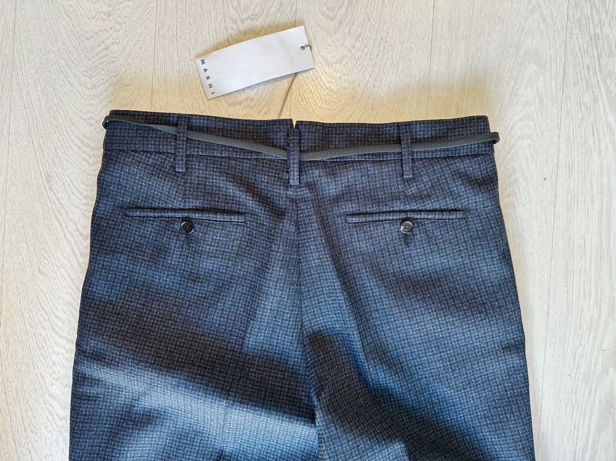Marni NWT FW21 Houndstooth Virgin Wool Drawstring Trouser size 48 Size US 32 / EU 48 - 12 Thumbnail