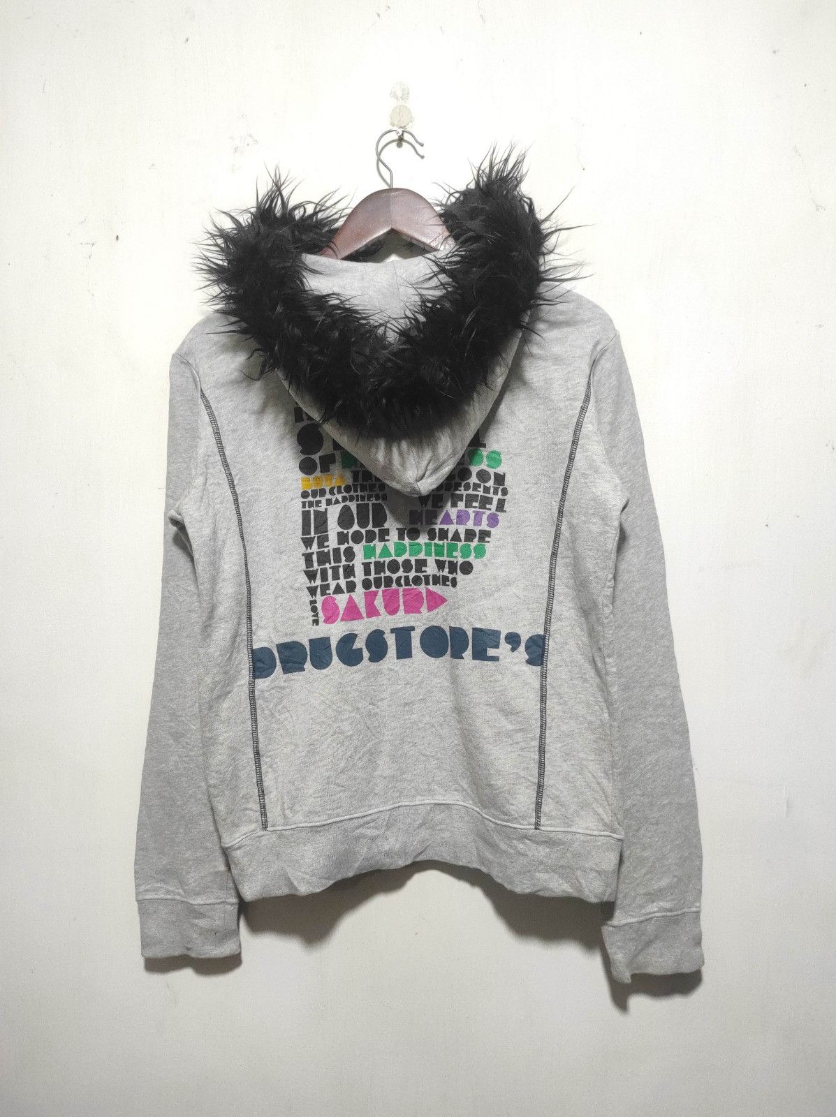 Japanese Brand Drug Store's zip fur hoodie Size US S / EU 44-46 / 1 - 11 Thumbnail