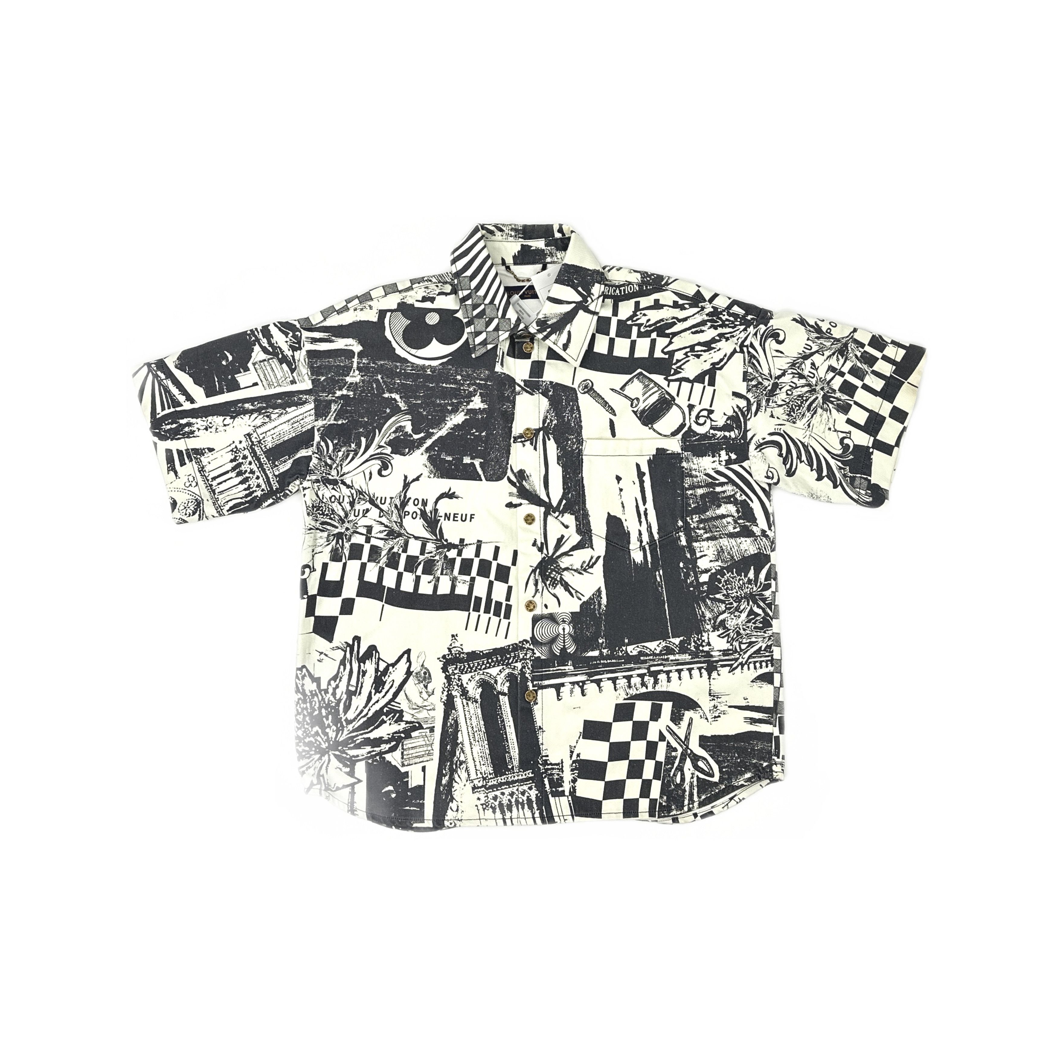 Louis Vuitton Louis Vuitton Graphic Print Short Sleeve Shirt Size L Size US L / EU 52-54 / 3 - 1 Thumbnail