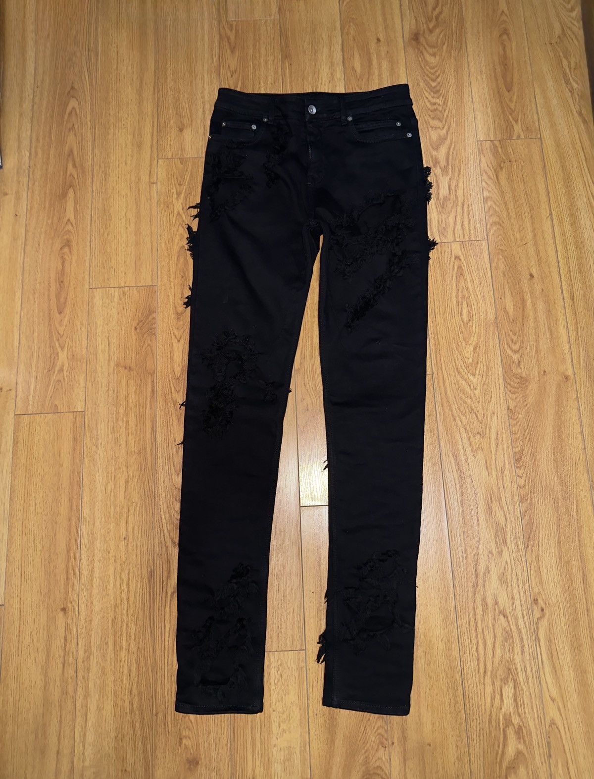 Rick Owens Rick Owens Slashed Detroit Jeans Size US 28 / EU 44 - 1 Thumbnail
