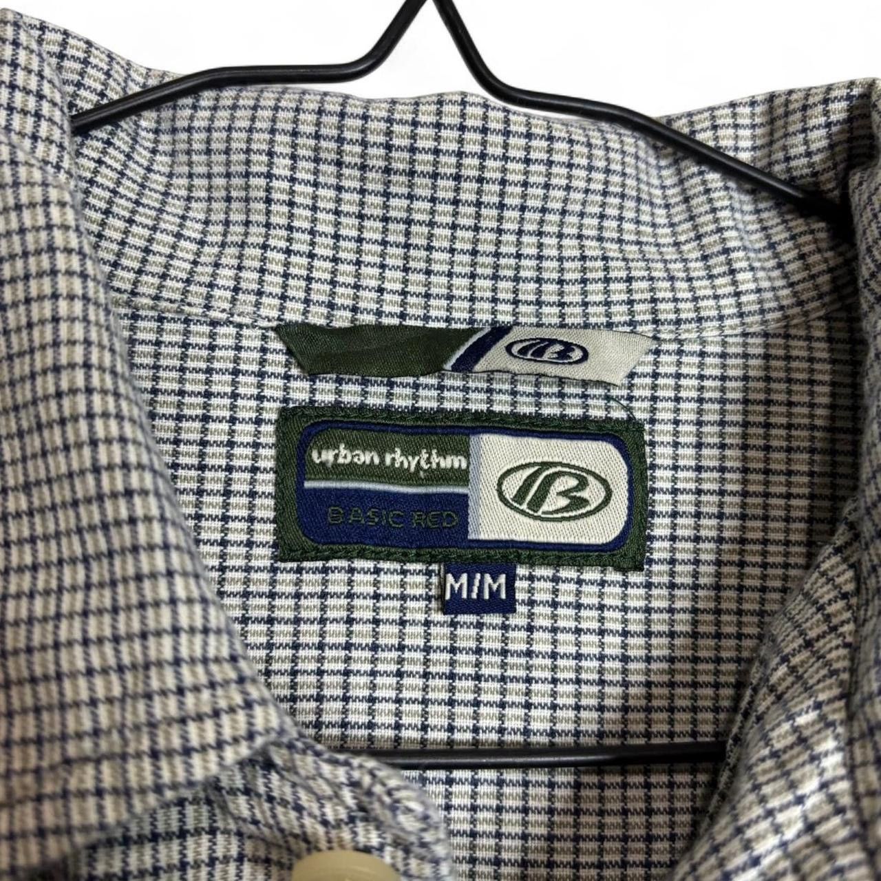 Vintage Vintage Striped Plaid Green Navy Bowling Button-Up Shirt - M Size US M / EU 48-50 / 2 - 4 Thumbnail