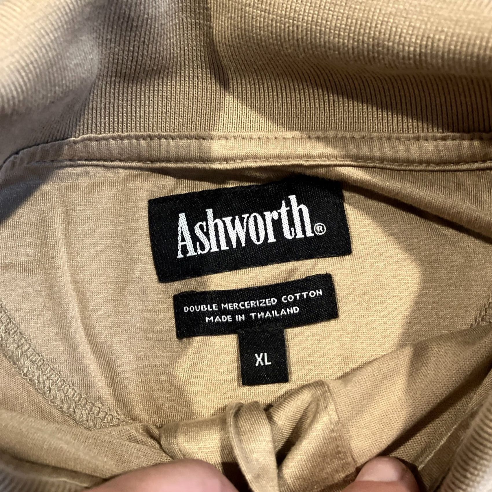 Vintage VINTAGE Ashworth Polo Men XL Beige Tiger Golf Poipu Bay Kauai Grand Slam Of Golf Polo Size US XL / EU 56 / 4 - 3 Thumbnail