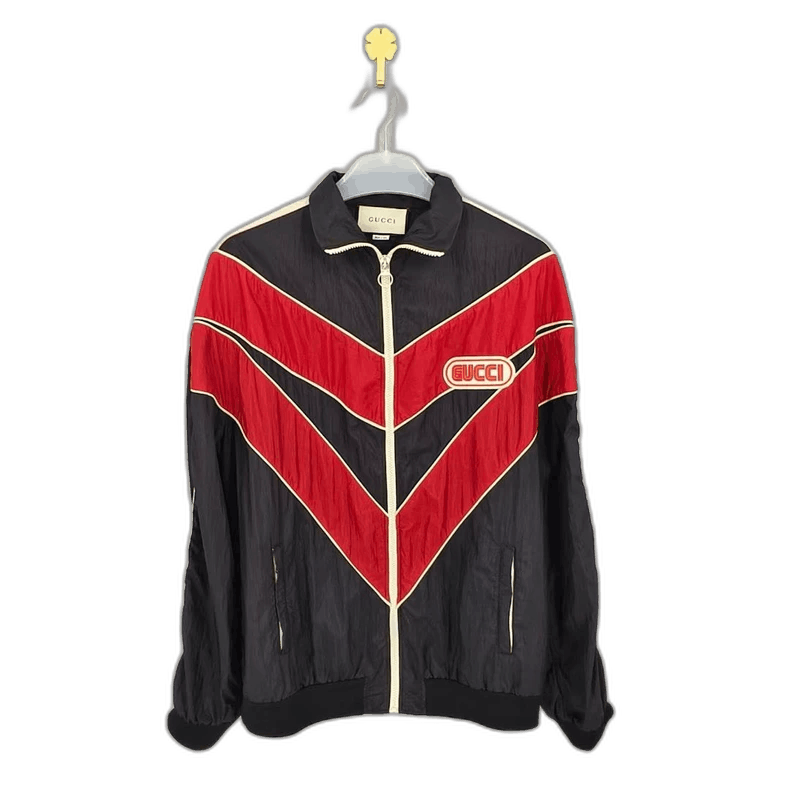 Gucci gucci logo track jacket with rhinestones Size US S / EU 44-46 / 1 - 1 Thumbnail