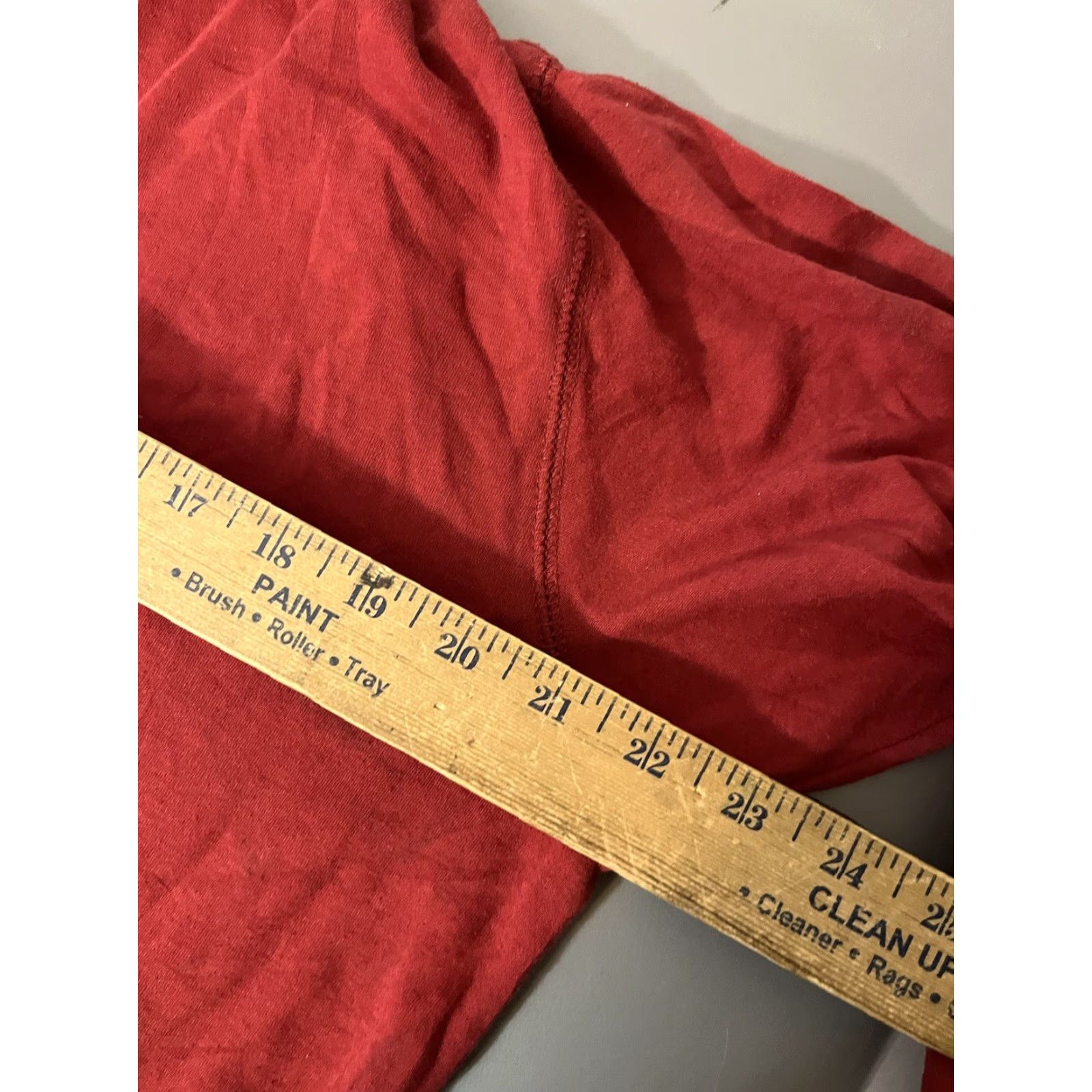 Croft & Barrow Mens Red Croft & Barrow Long Sleeve Henley T Shirt Large Size US L / EU 52-54 / 3 - 5 Thumbnail