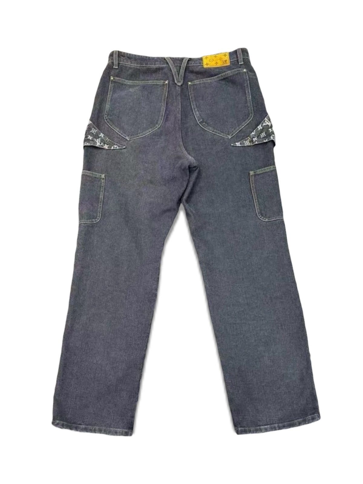 Louis Vuitton LOUIS VUITTON 36 Flower Monogram Denim Jeans Size US 36 / EU 52 - 2 Thumbnail