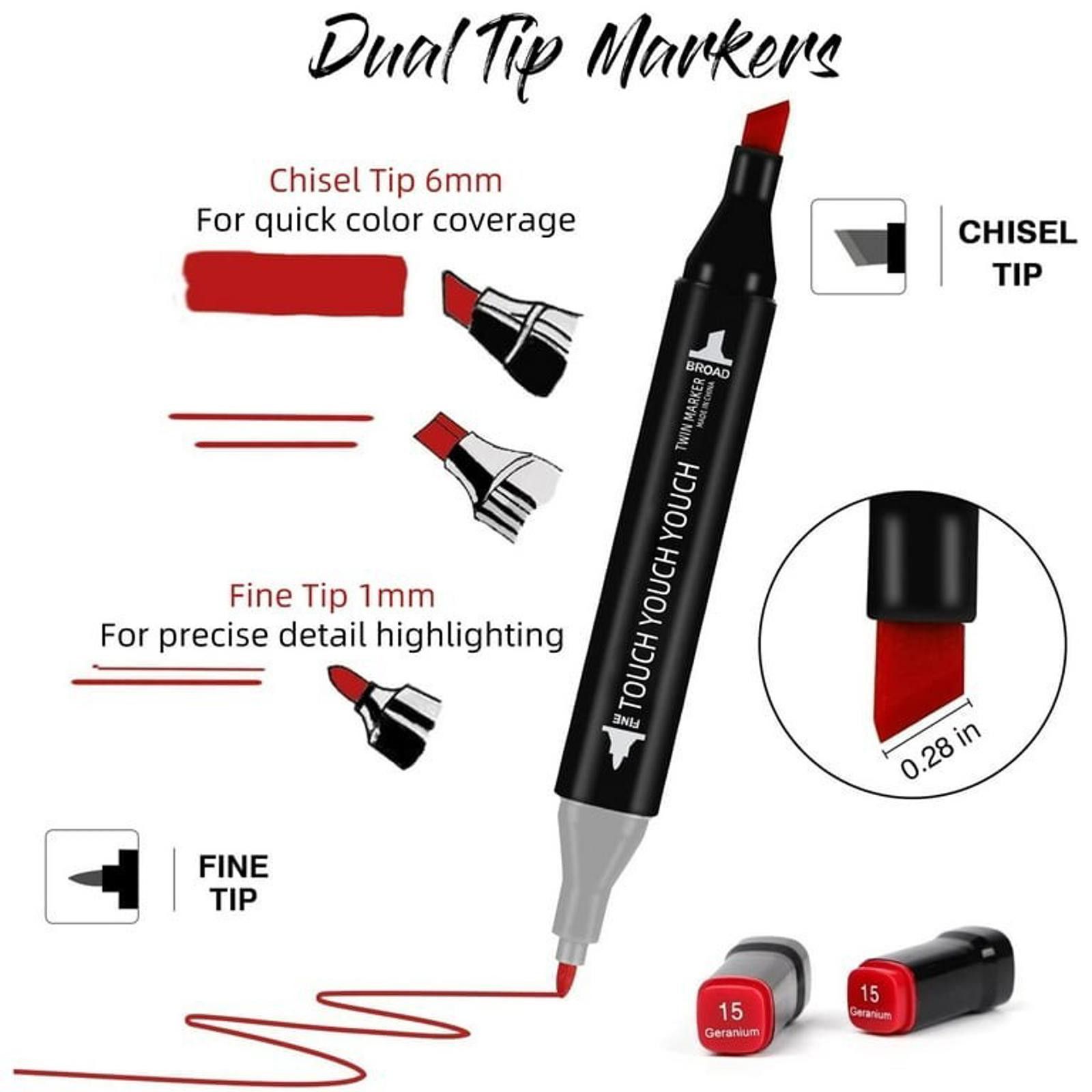 Darn Tough Touch 80-Piece Dual Tip Art Drawing Marker Set Size ONE SIZE - 4 Thumbnail
