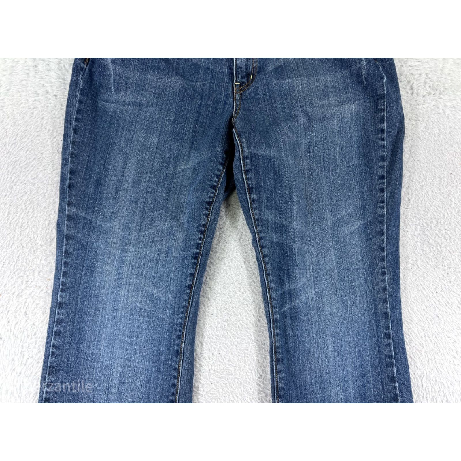 Vintage Bella Elemento Jeans Womens 8 Denim Bootcut Cotton Blend Stretch 28in Waist 30in Inseam Blue 5-Pocket Embroidered Solid Mid Rise Western Womens Size 30" / US 8 / IT 44 - 7 Thumbnail