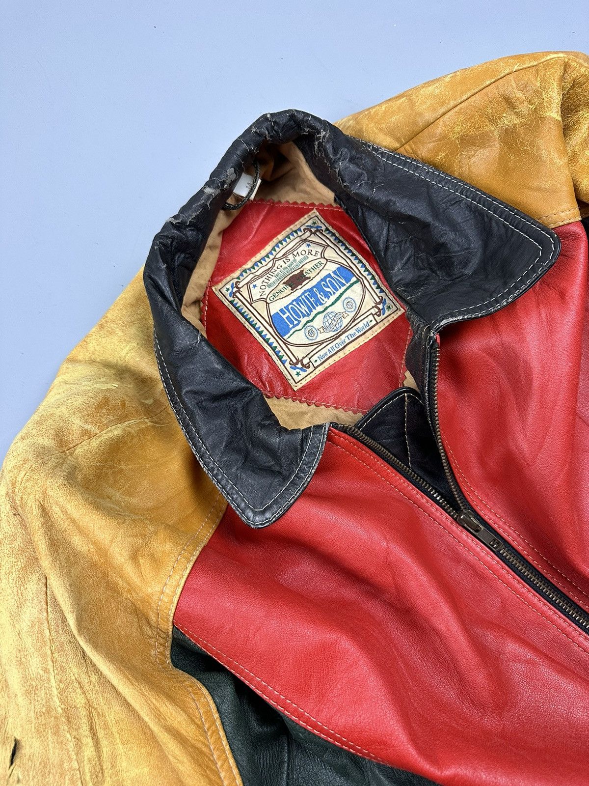 Vintage Distressed Vintage Howie & Son 8 Eight Ball Leather Jacket Size US M / EU 48-50 / 2 - 12 Thumbnail