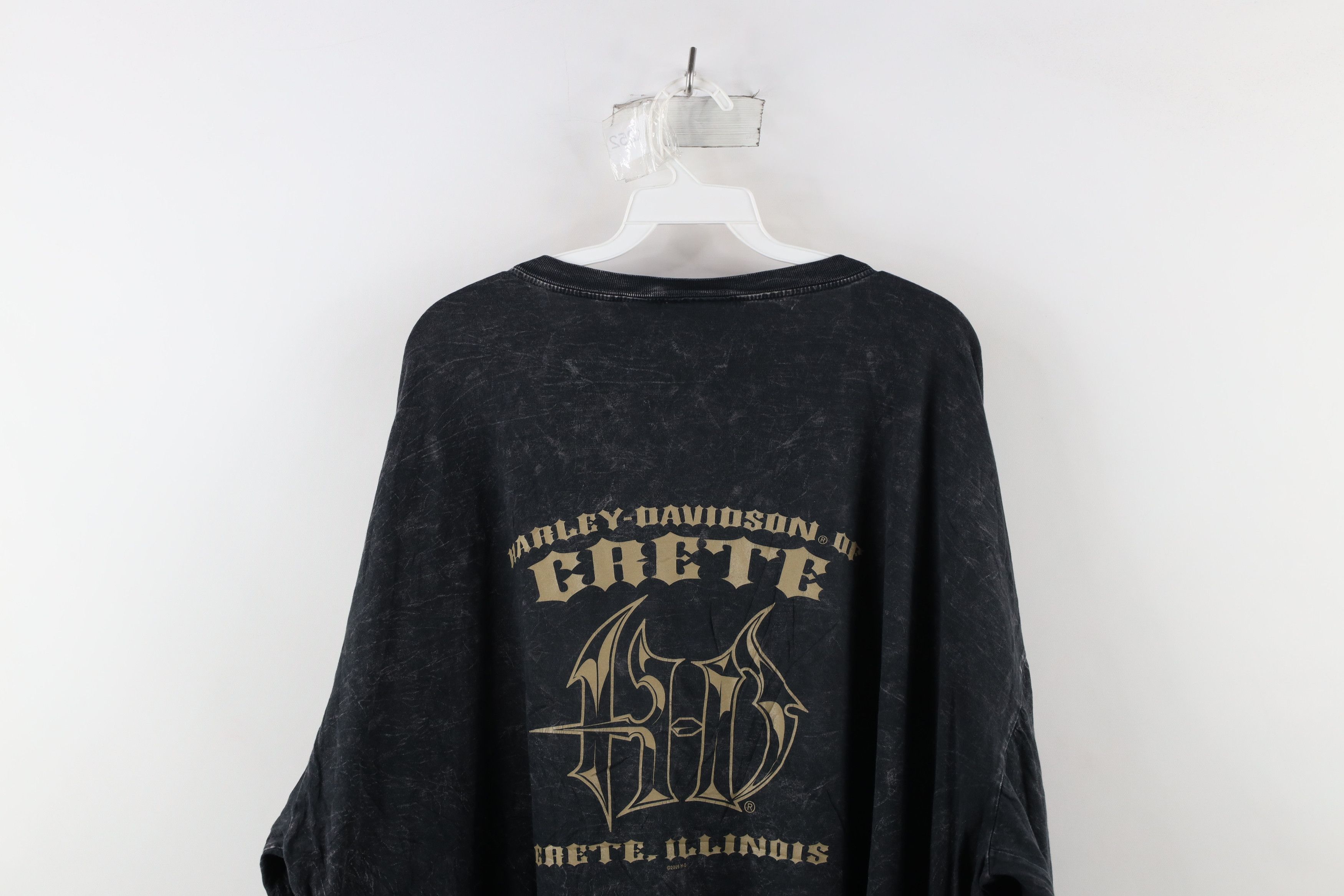 Harley Davidson Vintage Harley Davidson Acid Wash Eagle Long Sleeve T-Shirt Size US XXL / EU 58 / 5 - 12 Thumbnail
