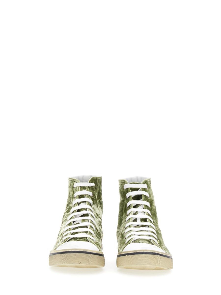 Saint Laurent Paris o1bcso1str0724 Hi-Top Sneaker in Green Size US 6 / EU 39 - 3 Thumbnail