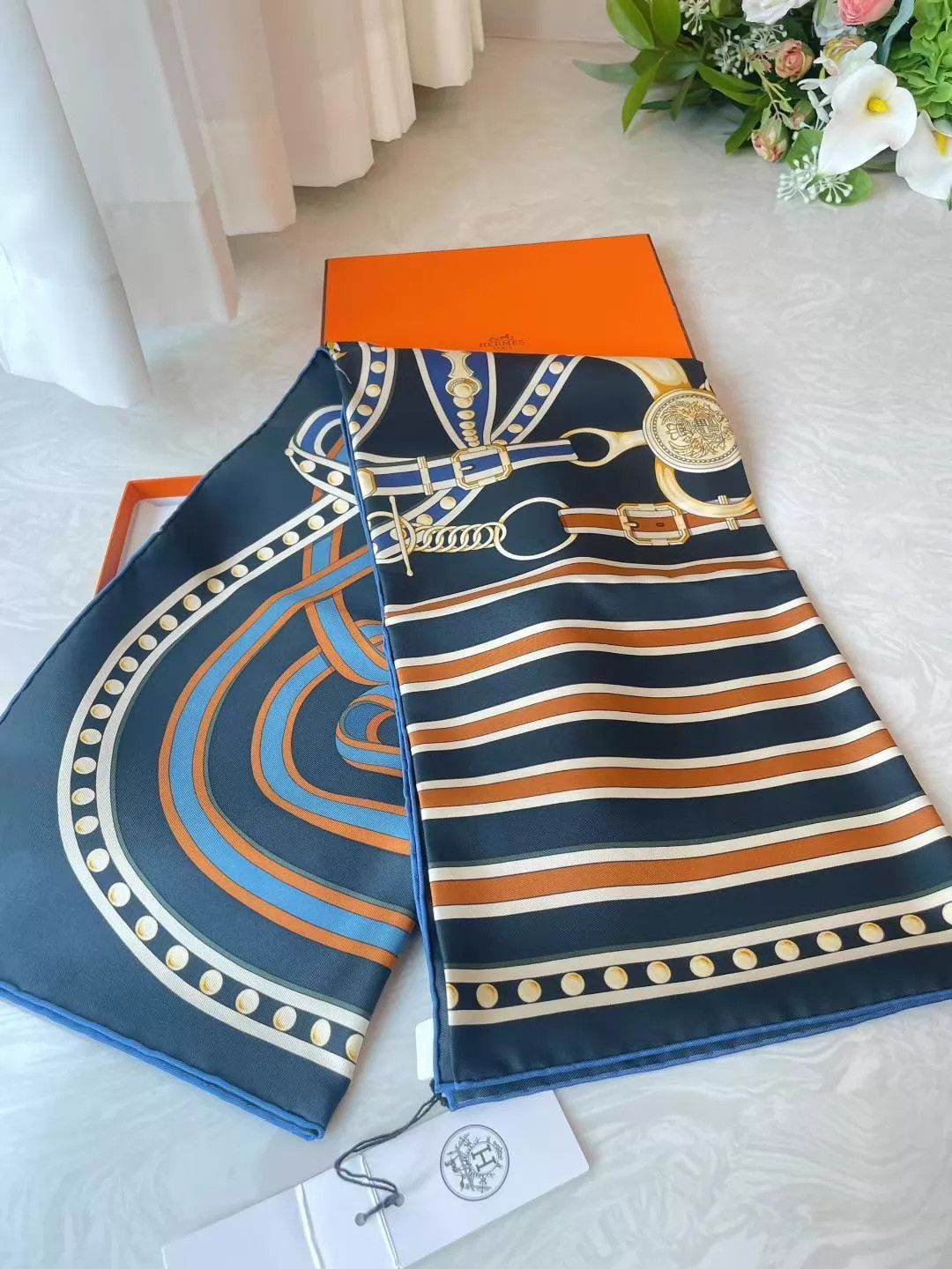 Hermes Hermès 90x90cm Silk Scarf New T677 Size ONE SIZE - 4 Thumbnail