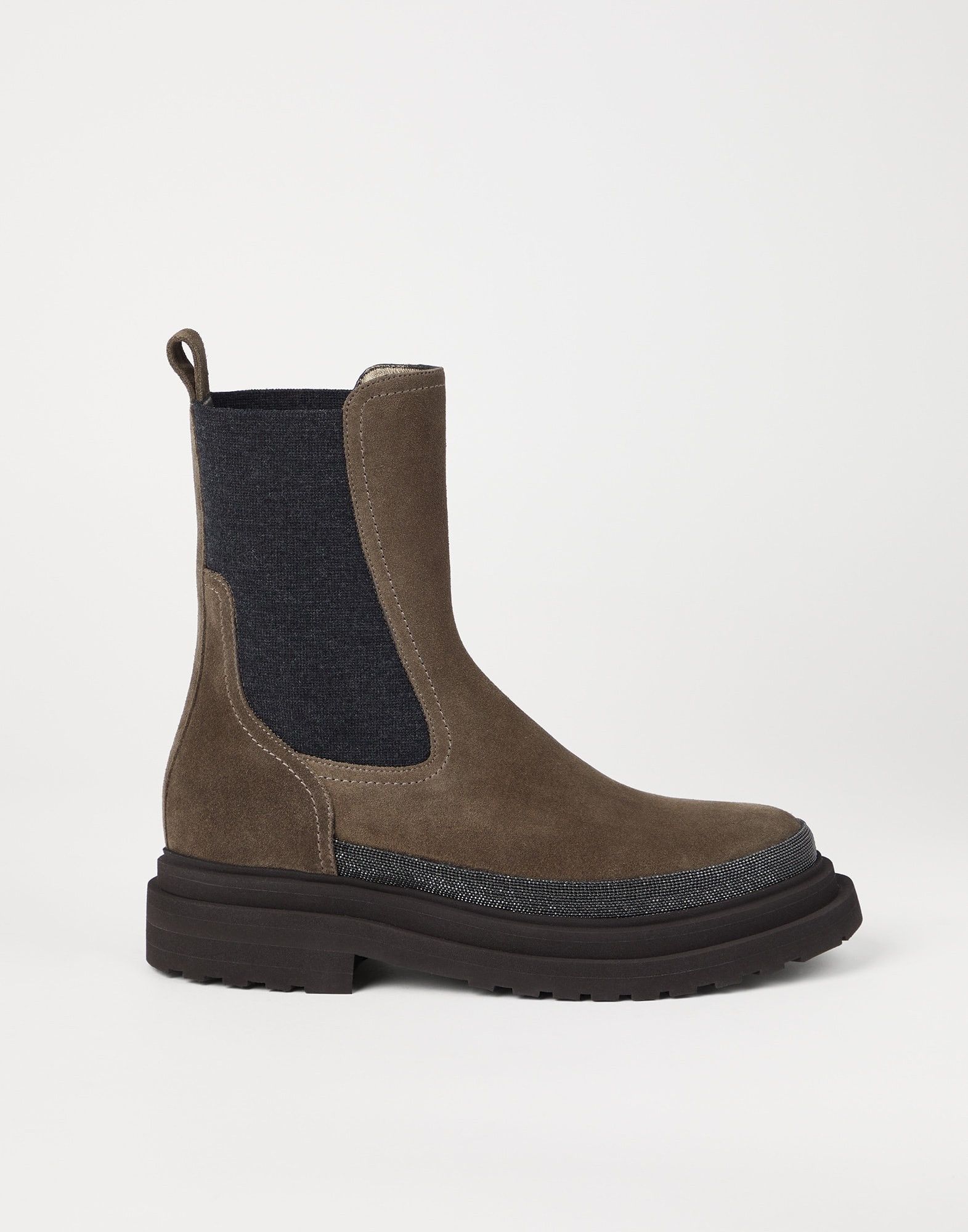 Brunello Cucinelli o1la1rc1a1025 Suede Boots in Multicolor Size US 11 / IT 41 - 5 Thumbnail